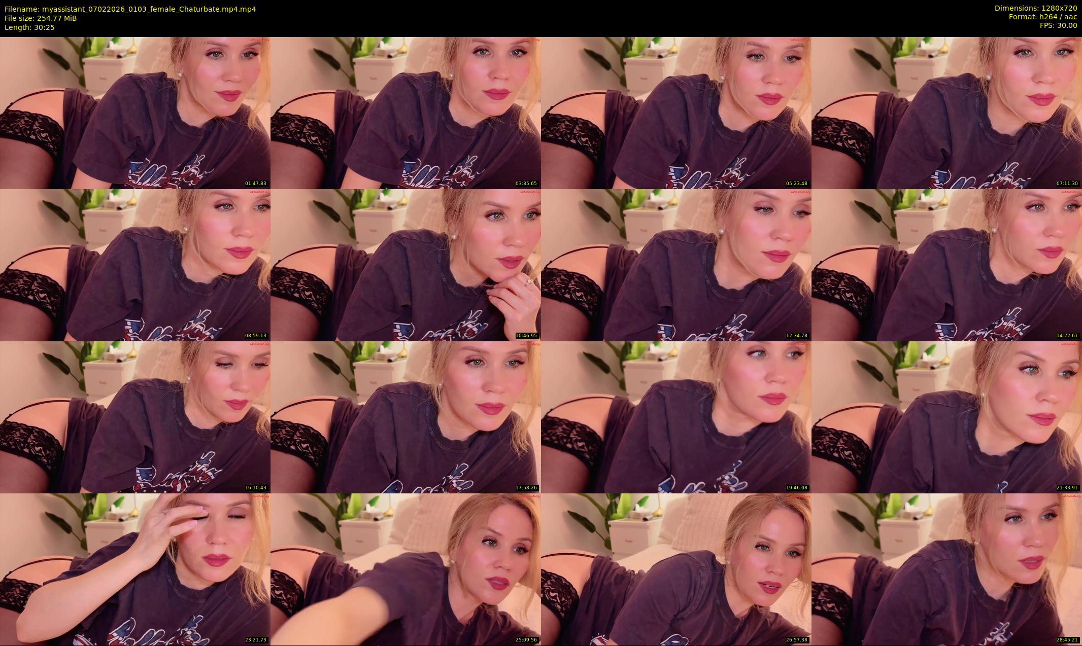 myassistant — 31 minute Chaturbate female cam show recording, 720p, Feb 7, 2026