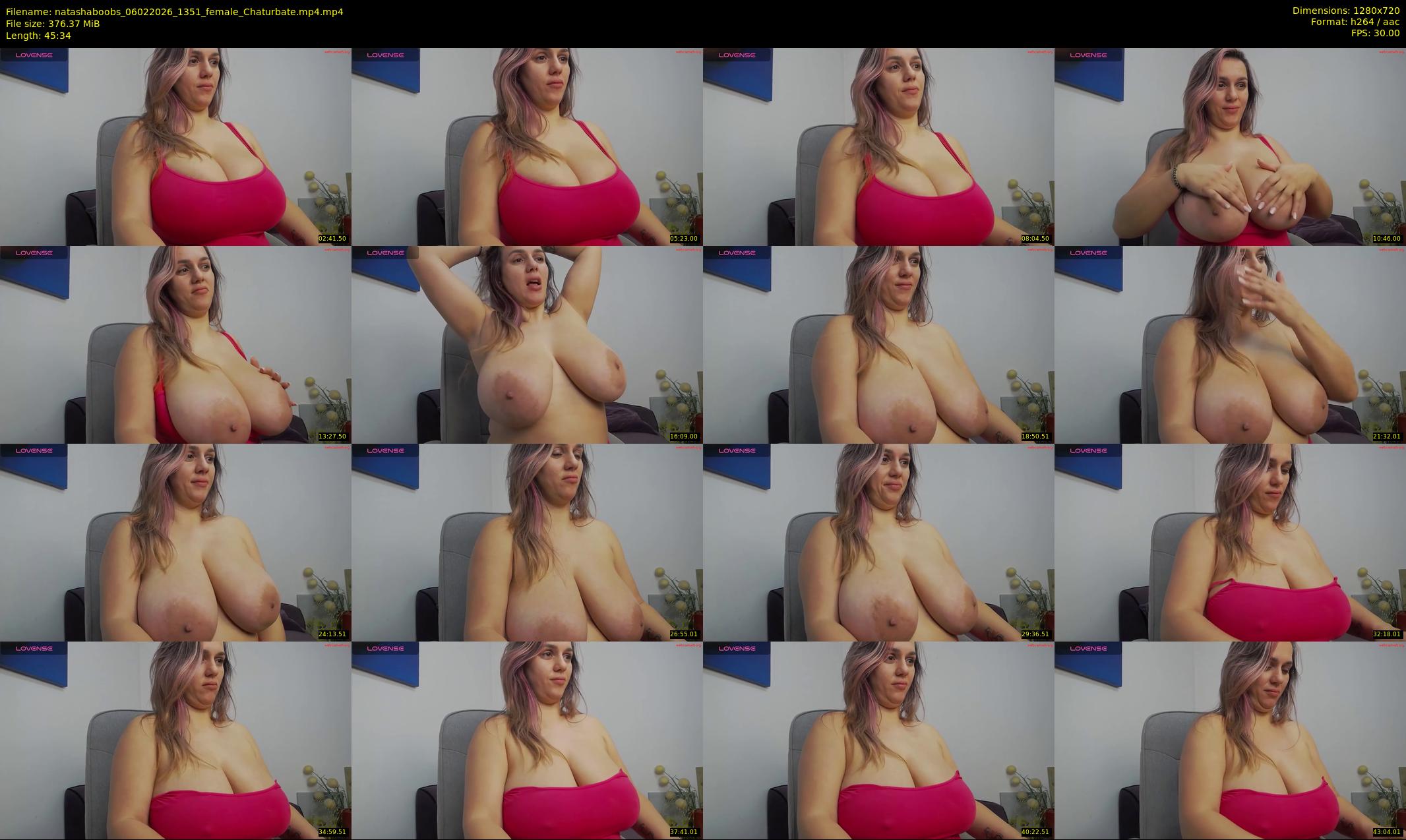 natashaboobs — 46 minute Chaturbate female cam show recording, 720p, Feb 6, 2026