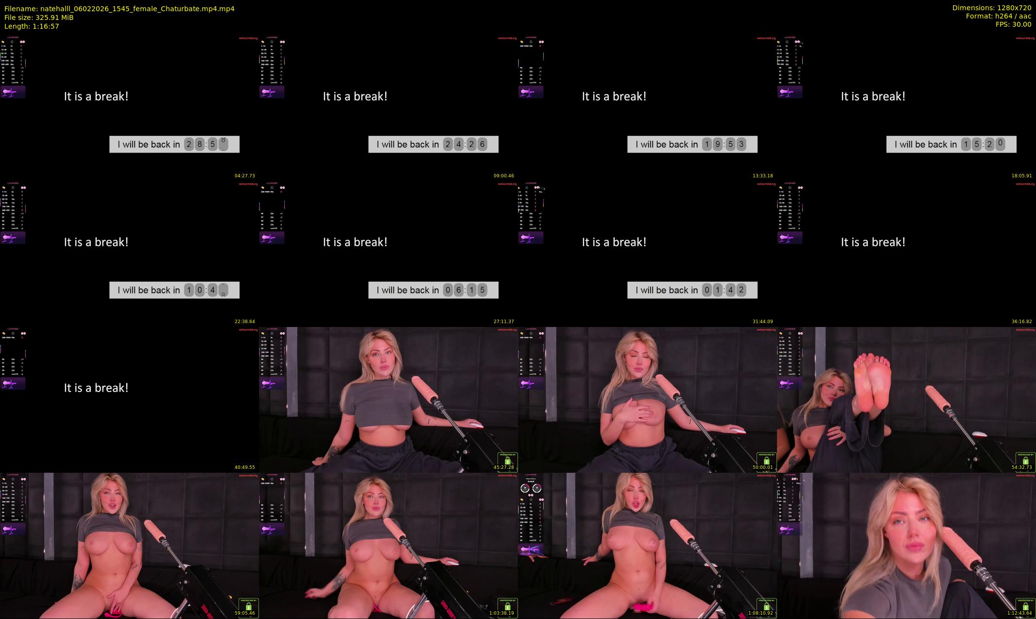 natehalll — 77 minute Chaturbate female cam show recording, 720p, Feb 6, 2026
