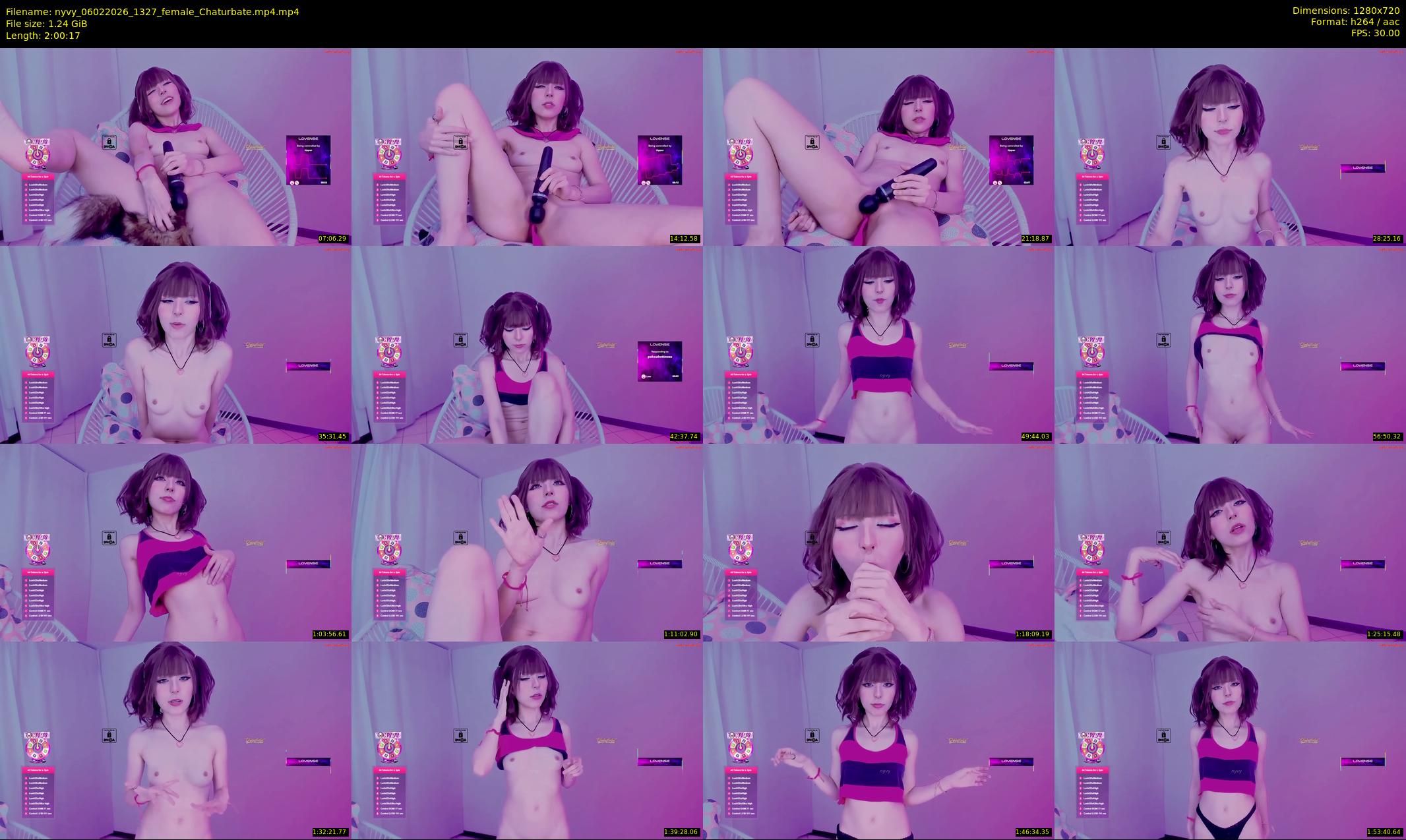nyvy — 121 minute Chaturbate female cam show recording, 720p, Feb 6, 2026
