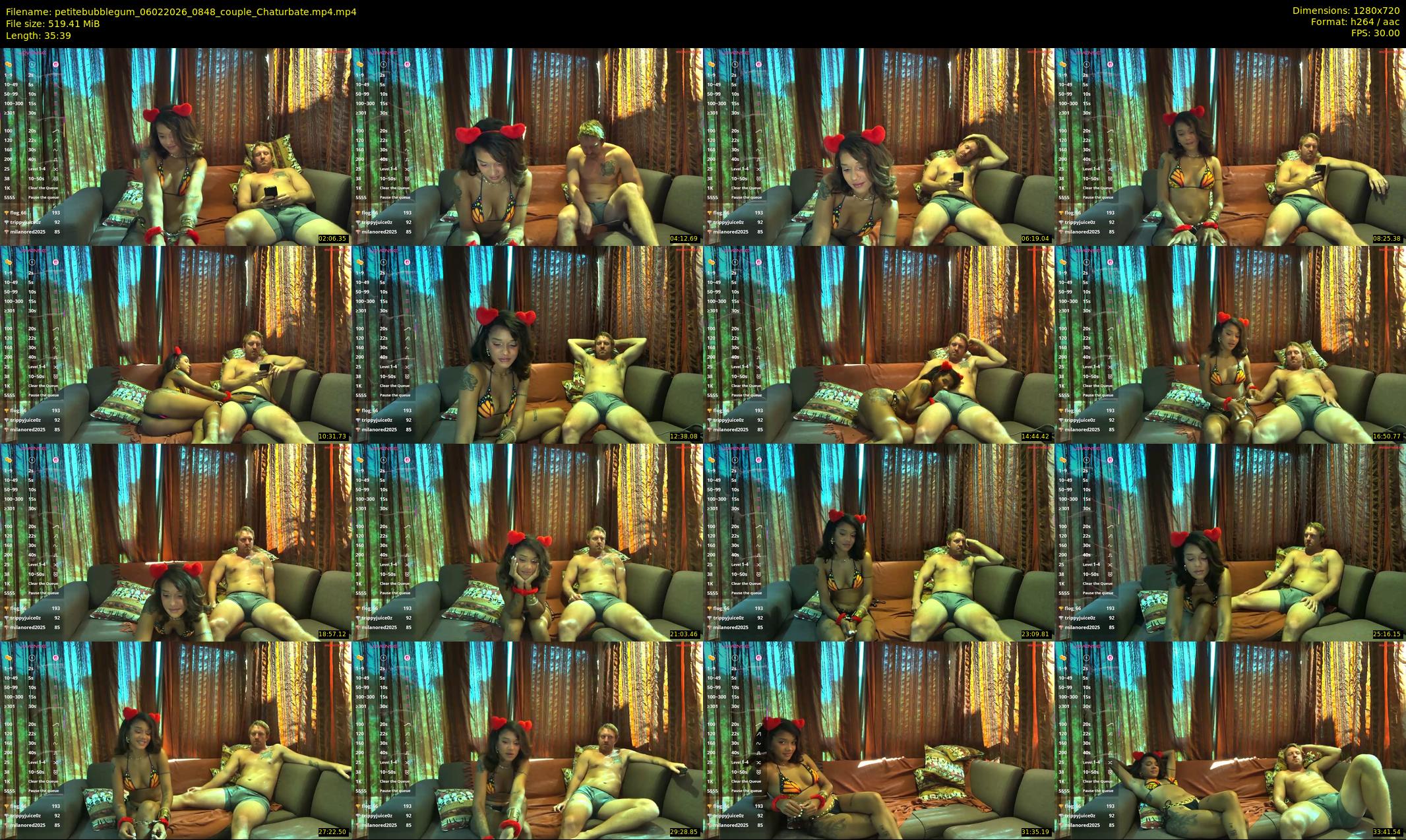 petitebubblegum — 36 minute Chaturbate couple cam show recording, 720p, Feb 6, 2026