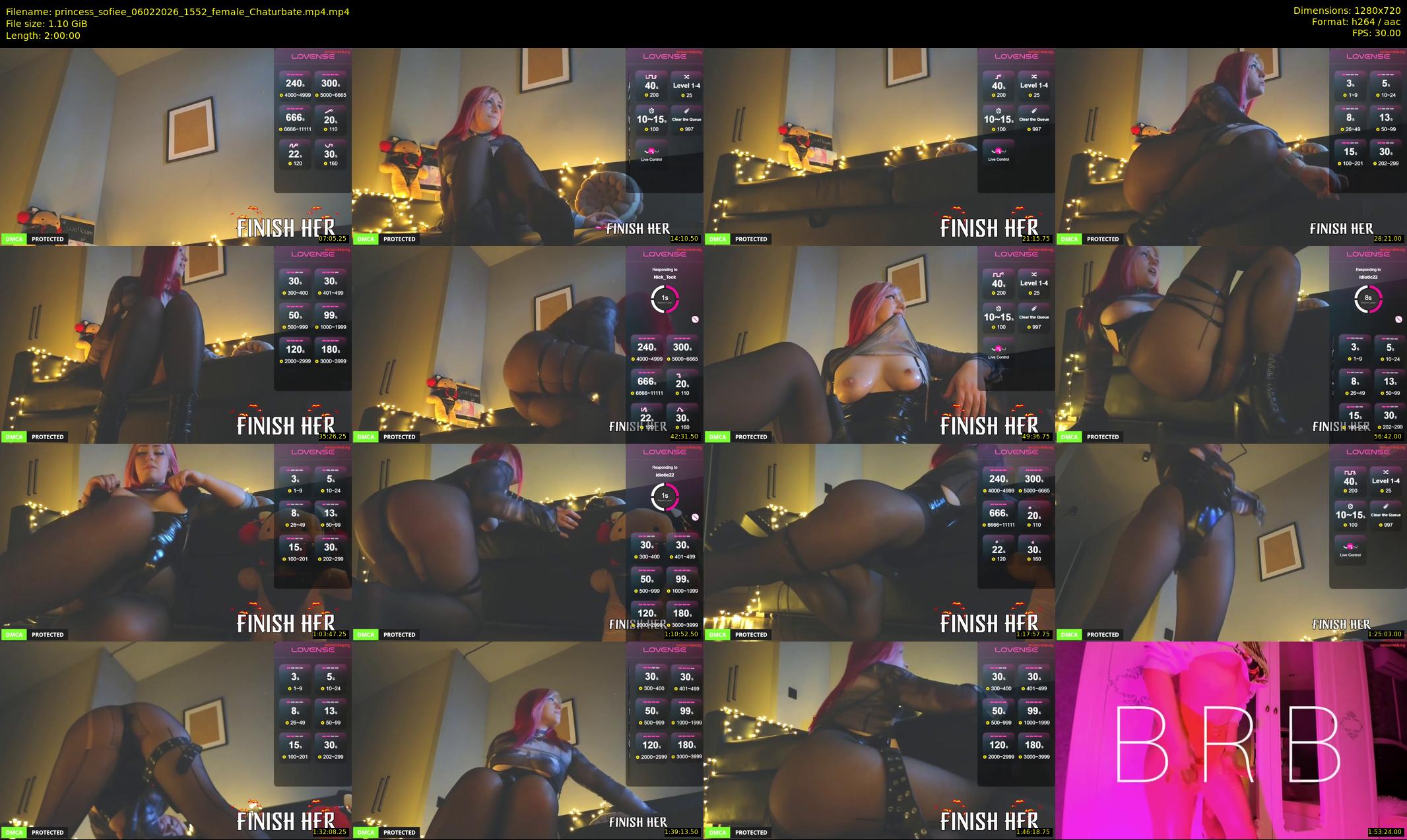 princess_sofiee — 120 minute Chaturbate female cam show recording, 720p, Feb 6, 2026