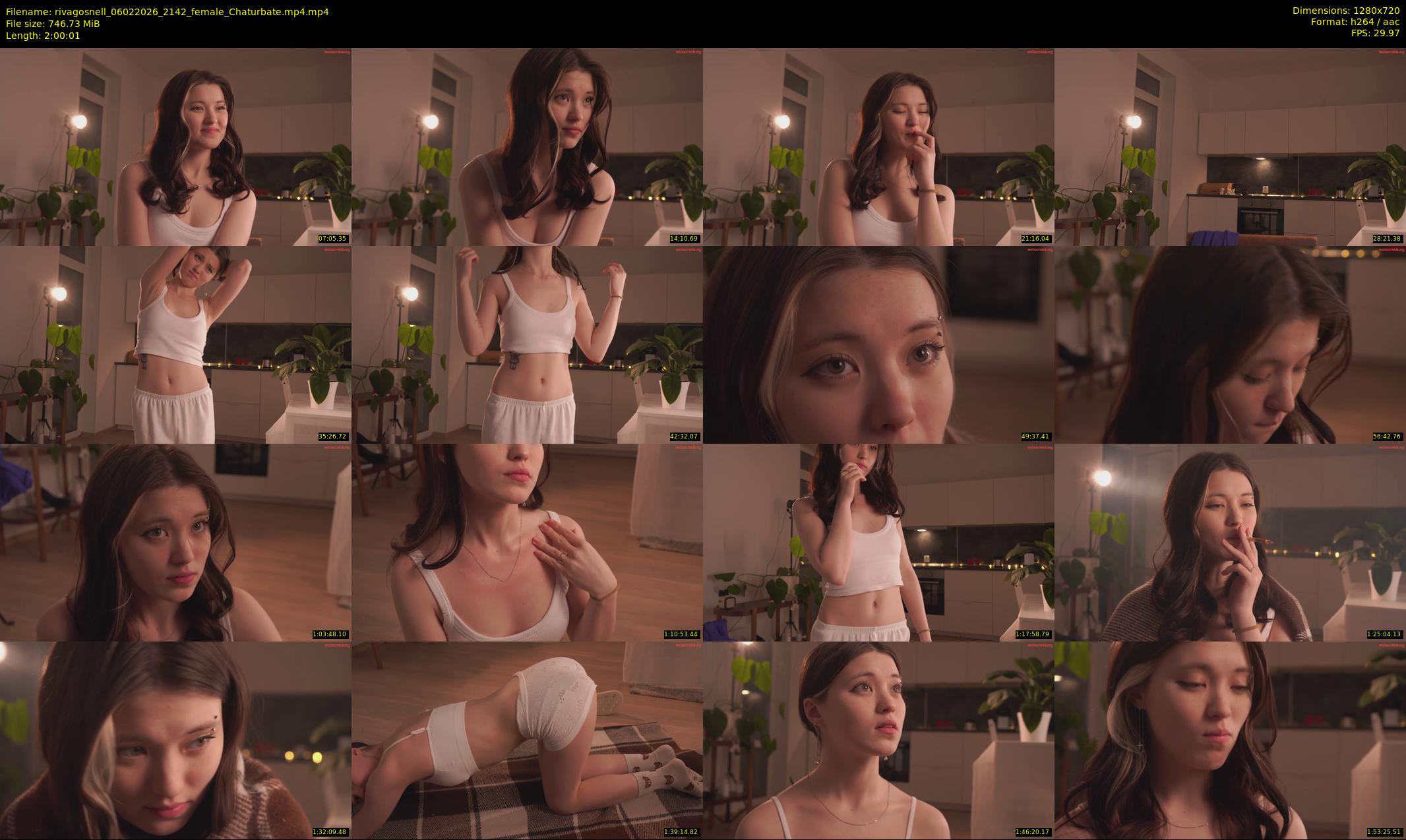 rivagosnell — 121 minute Chaturbate female cam show recording, 720p, Feb 6, 2026