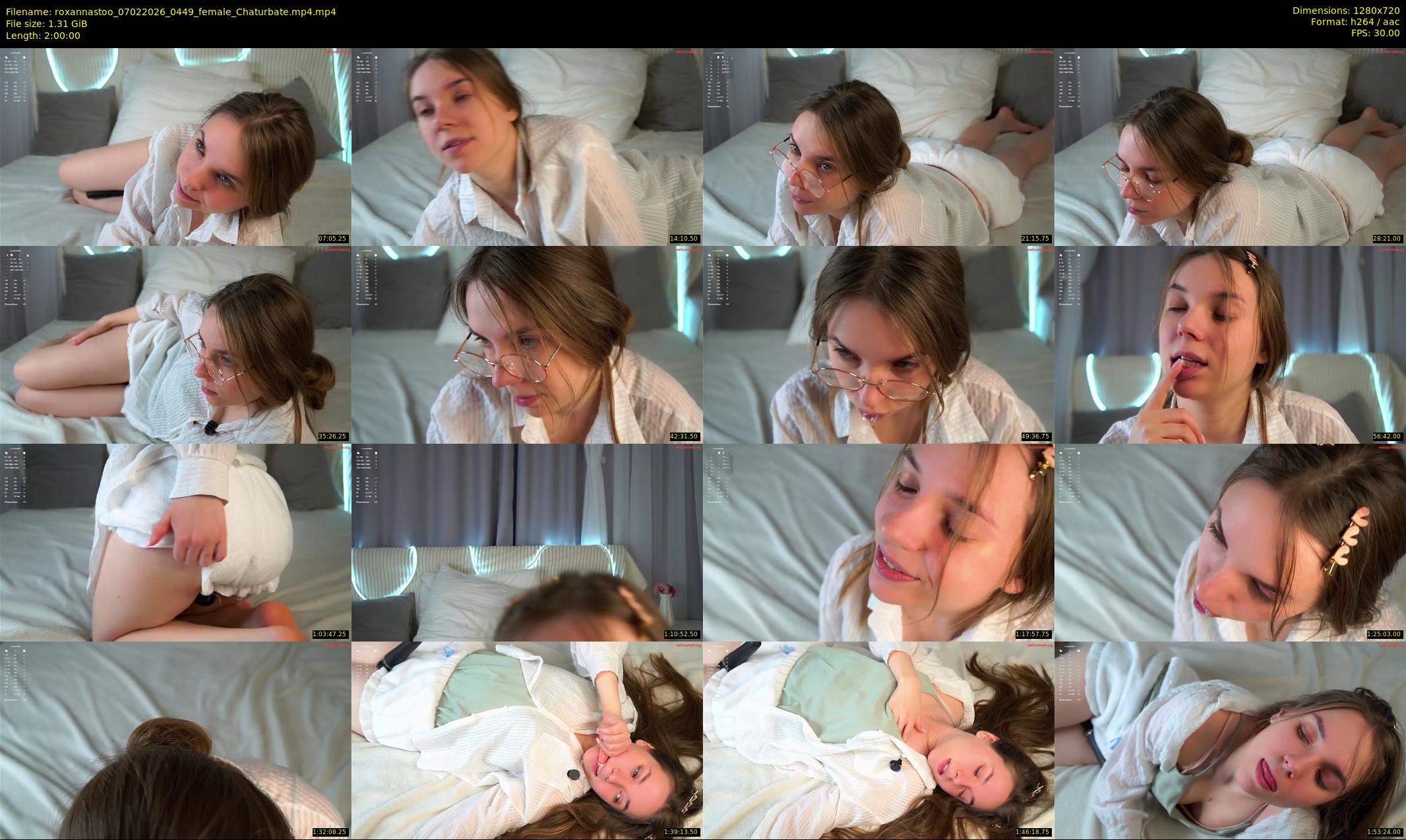 roxannastoo — 120 minute Chaturbate female cam show recording, 720p, Feb 7, 2026
