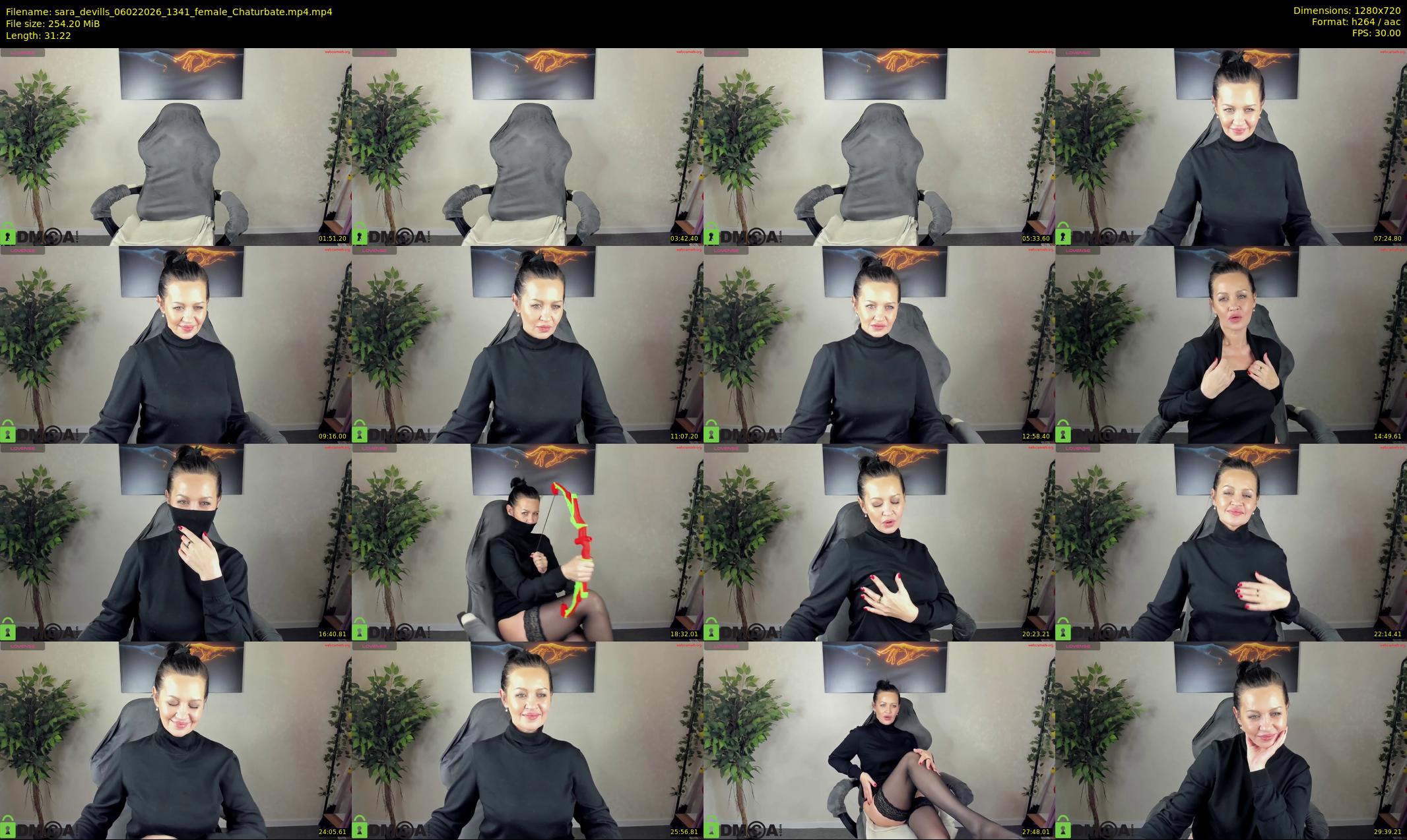 sara_devills — 32 minute Chaturbate female cam show recording, 720p, Feb 6, 2026