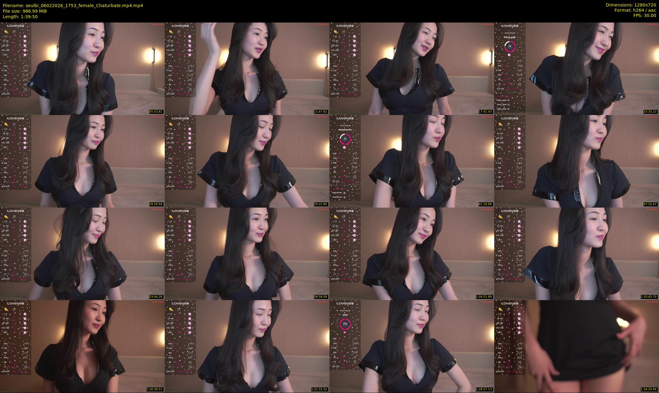 seulbi — 100 minute Chaturbate female cam show recording, 720p, Feb 6, 2026