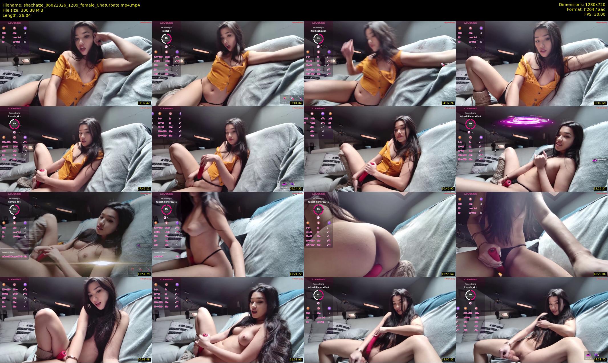 shachatte — 27 minute Chaturbate couple cam show recording, 720p, Feb 6, 2026