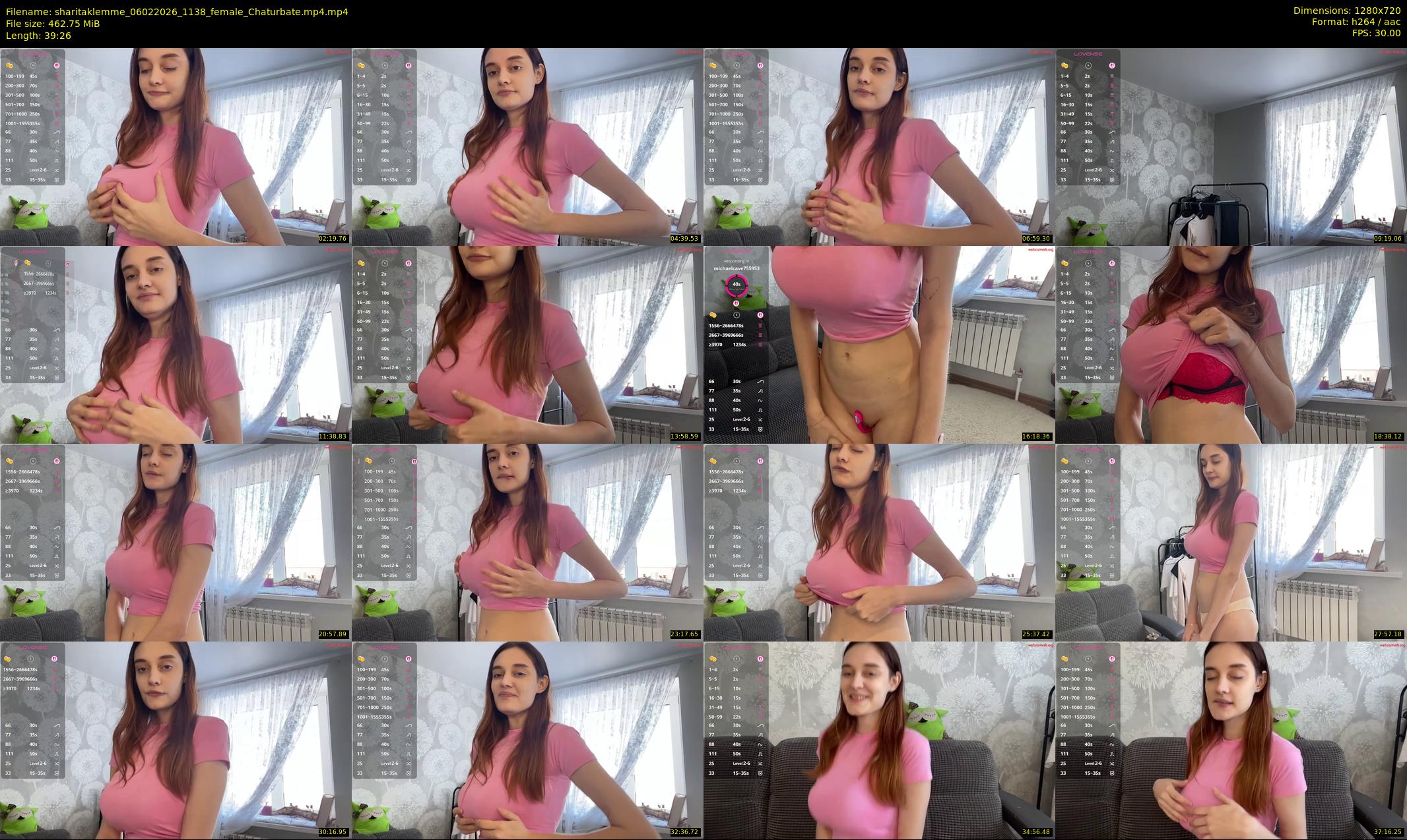 sharitaklemme — 40 minute Chaturbate female cam show recording, 720p, Feb 6, 2026