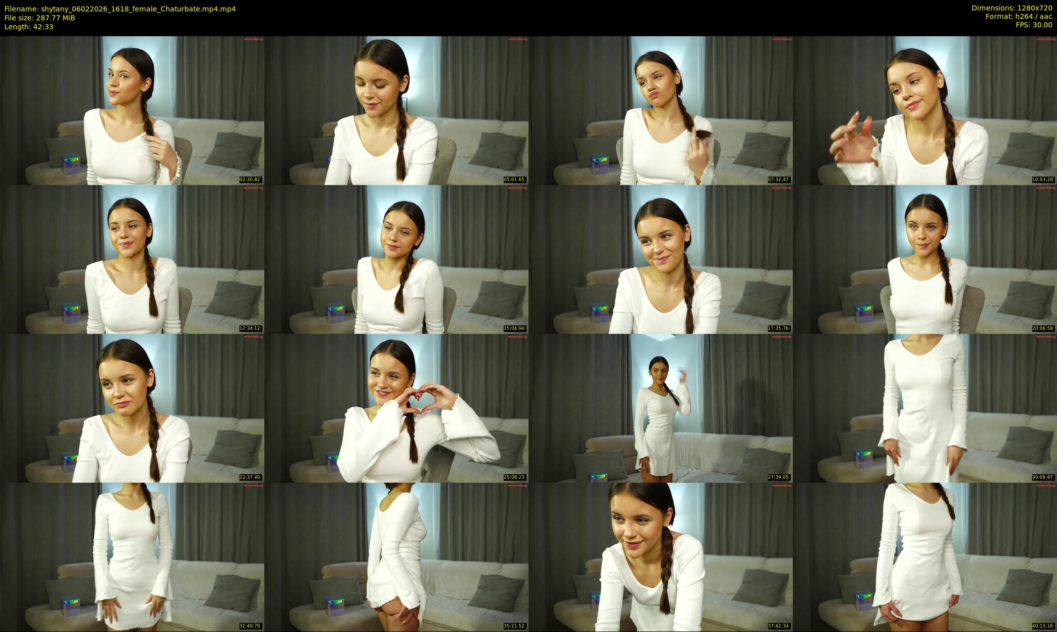 shytany — 43 minute Chaturbate female cam show recording, 720p, Feb 6, 2026
