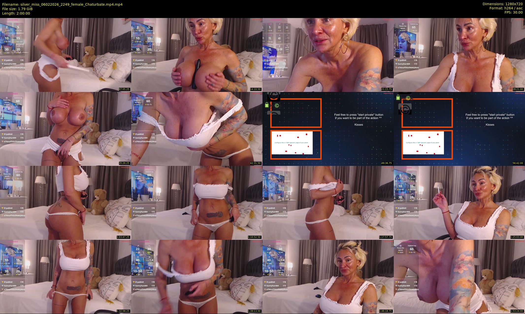 silver_miss — 120 minute Chaturbate female cam show recording, 720p, Feb 6, 2026