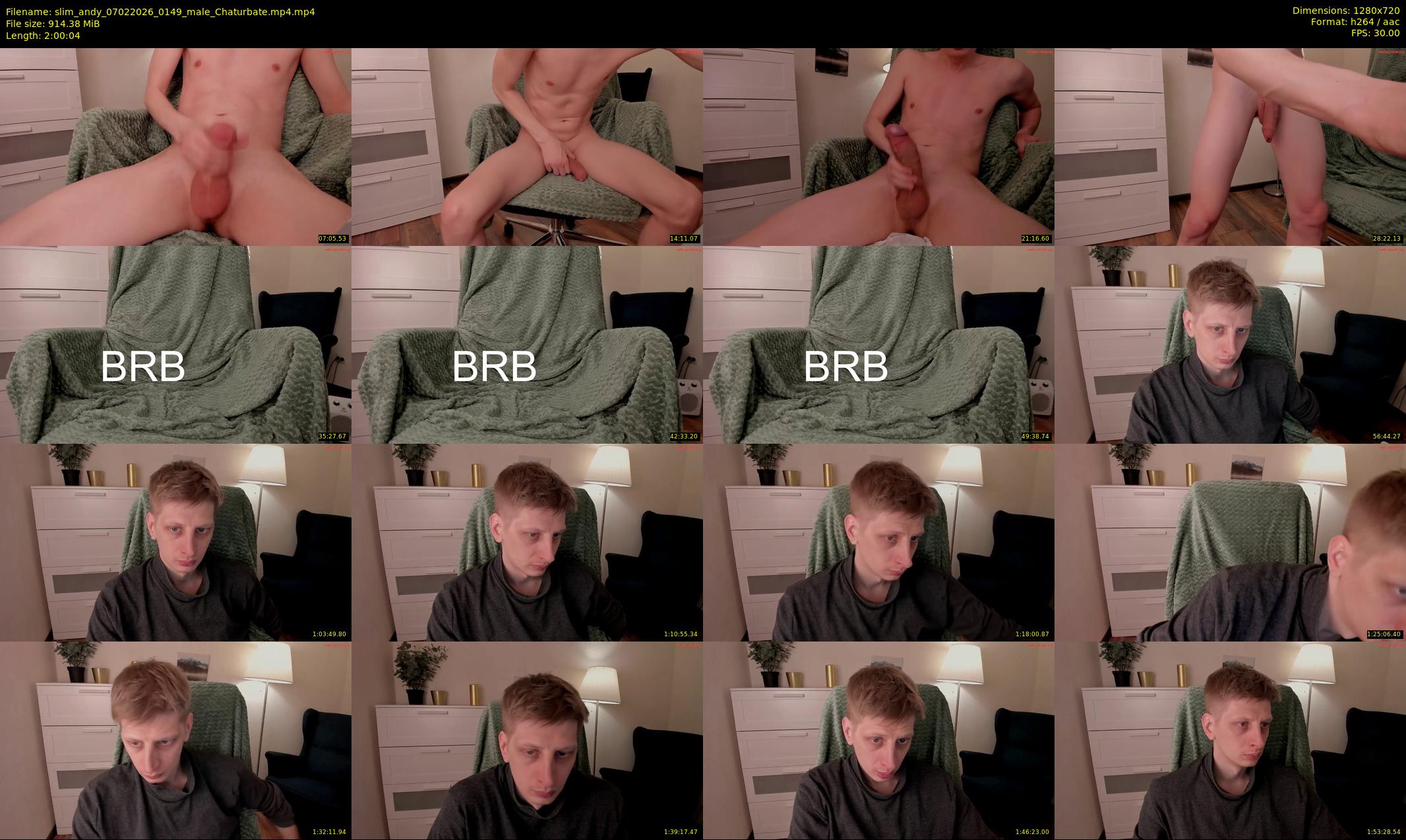 slim_andy — 121 minute Chaturbate male cam show recording, 720p, Feb 7, 2026