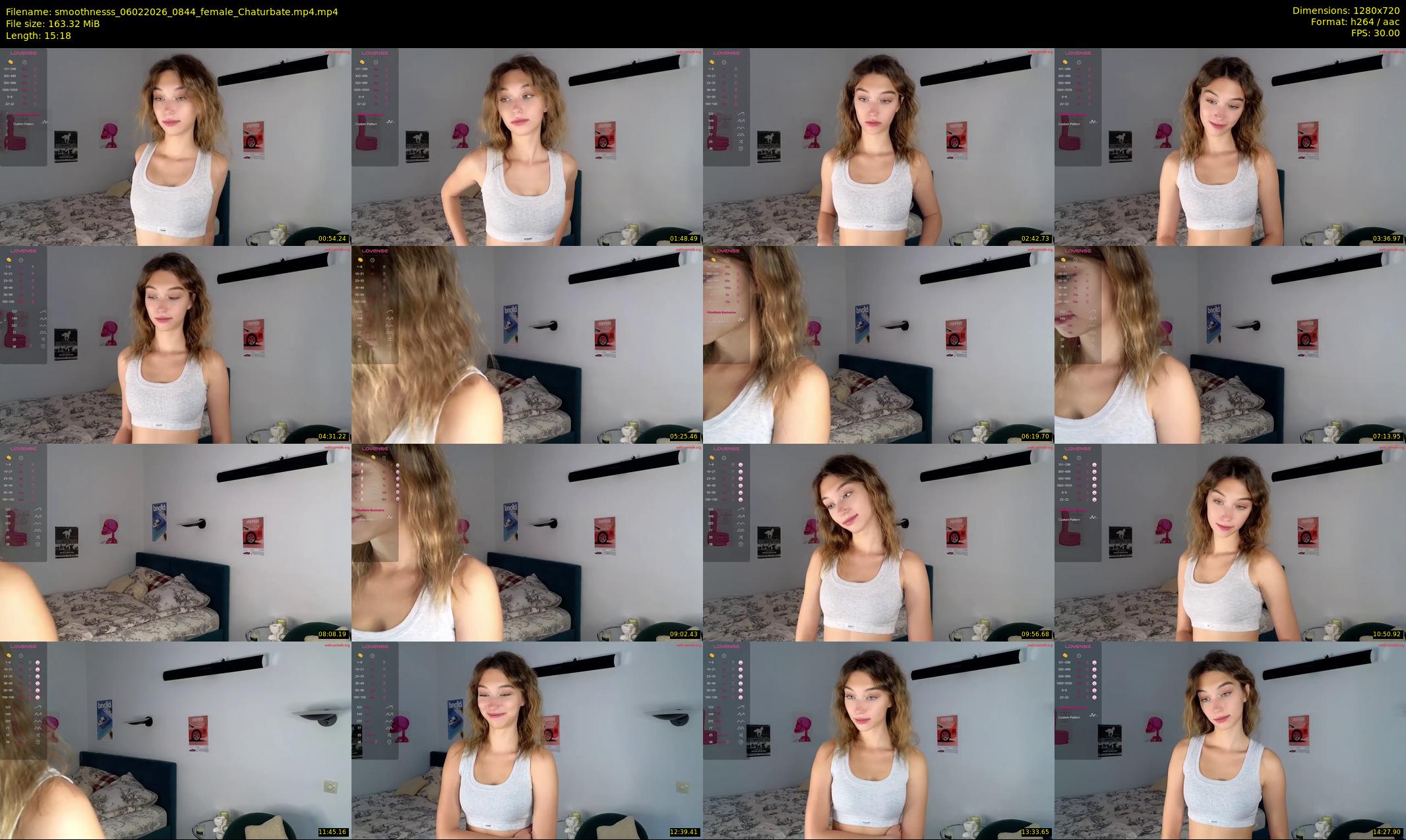 smoothnesss — 16 minute Chaturbate female cam show recording, 720p, Feb 6, 2026