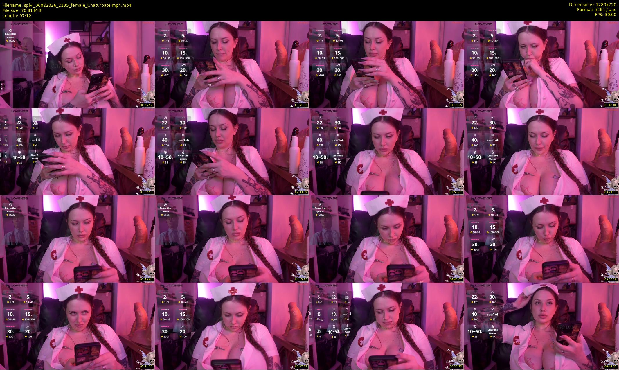 spivi — 8 minute Chaturbate female cam show recording, 720p, Feb 6, 2026