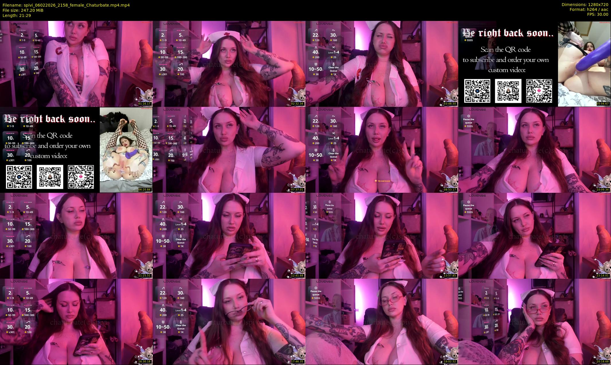 spivi — 22 minute Chaturbate female cam show recording, 720p, Feb 6, 2026
