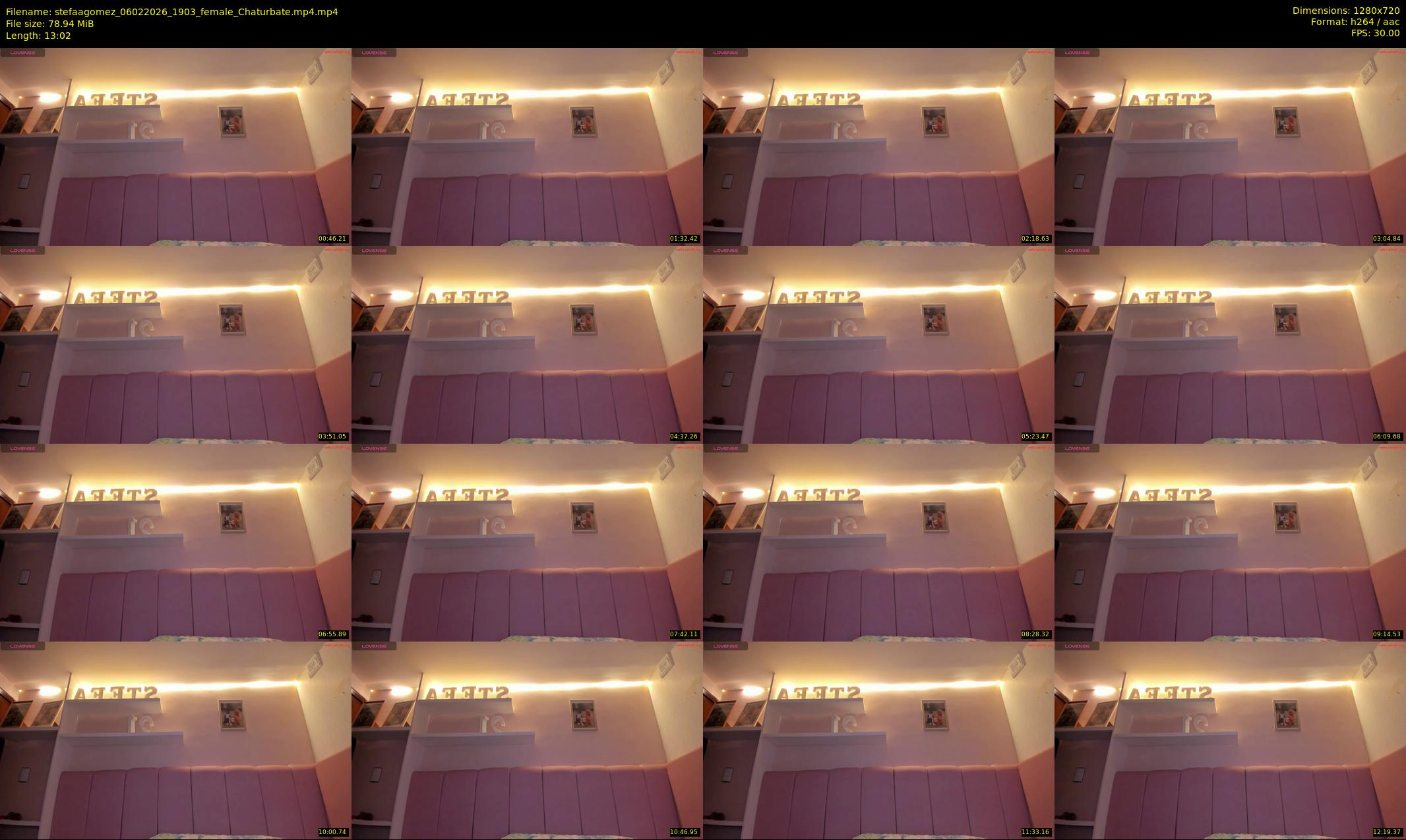 stefaagomez — 14 minute Chaturbate female cam show recording, 720p, Feb 6, 2026