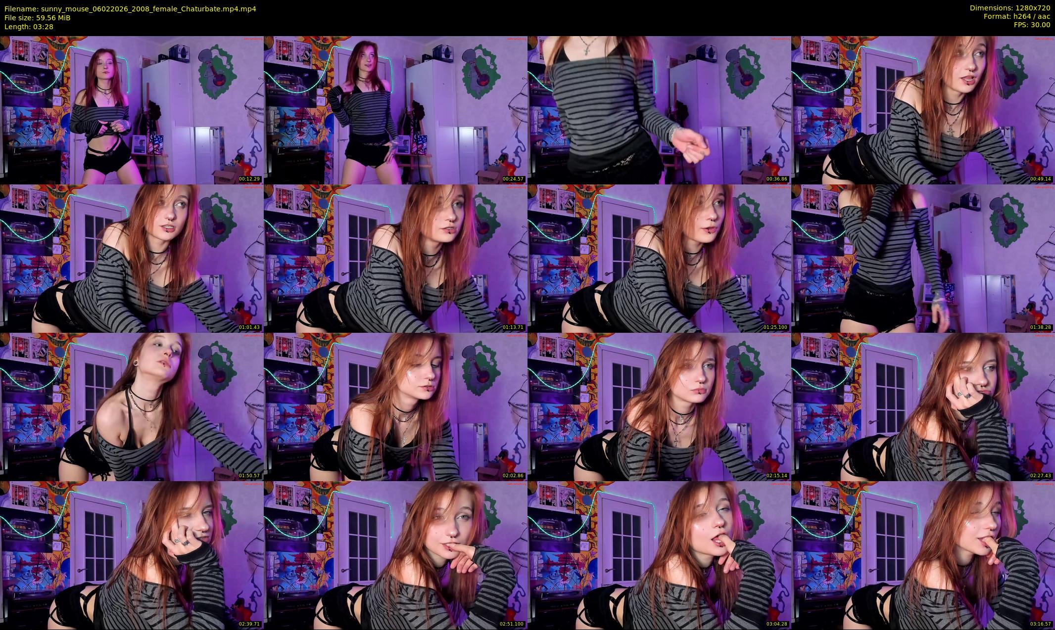 sunny_mouse — 4 minute Chaturbate female cam show recording, 720p, Feb 6, 2026