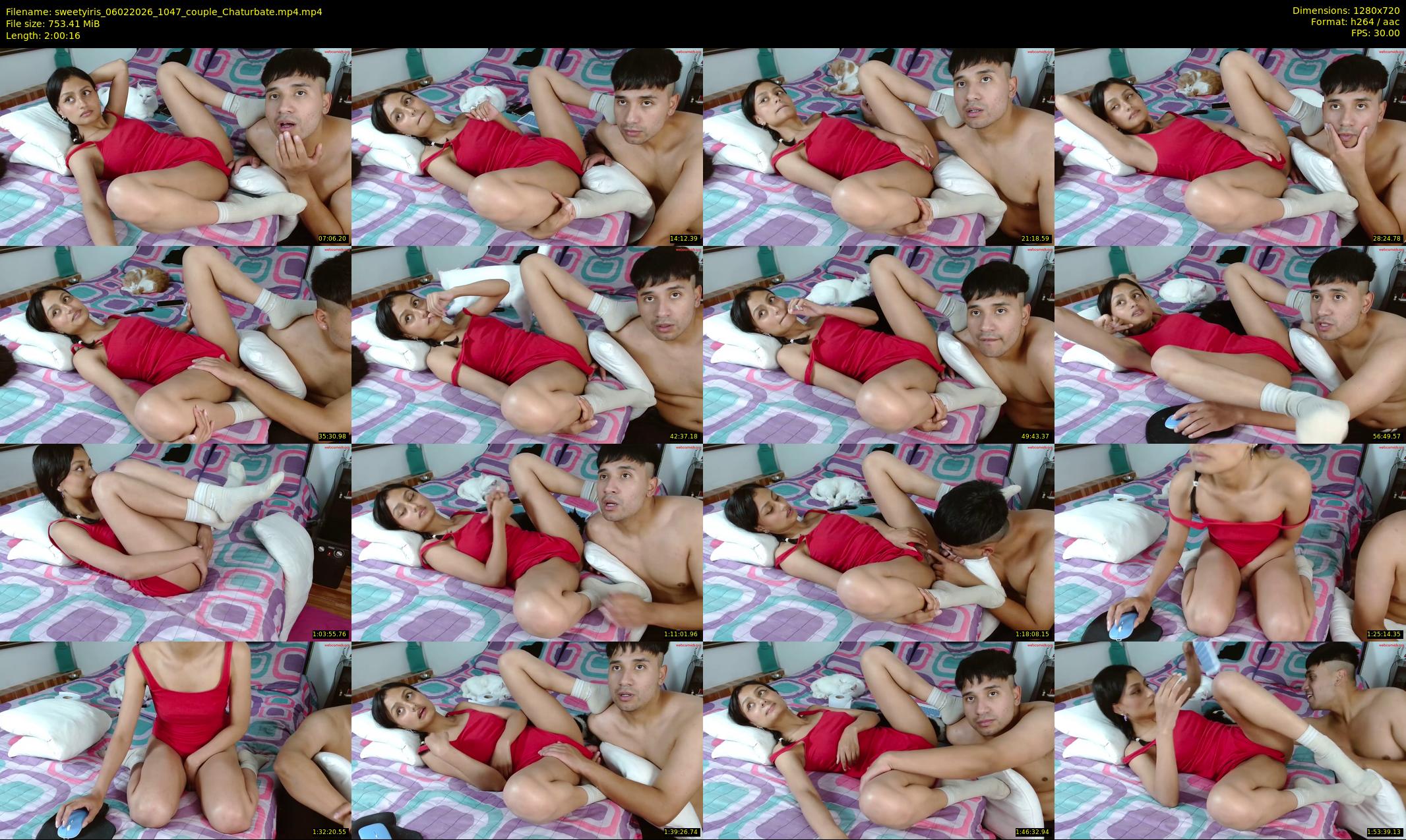 sweetyiris — 121 minute Chaturbate female cam show recording, 720p, Feb 6, 2026