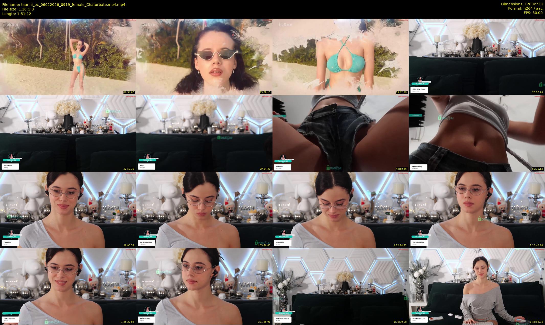 taanni_bc — 112 minute Chaturbate female cam show recording, 720p, Feb 6, 2026