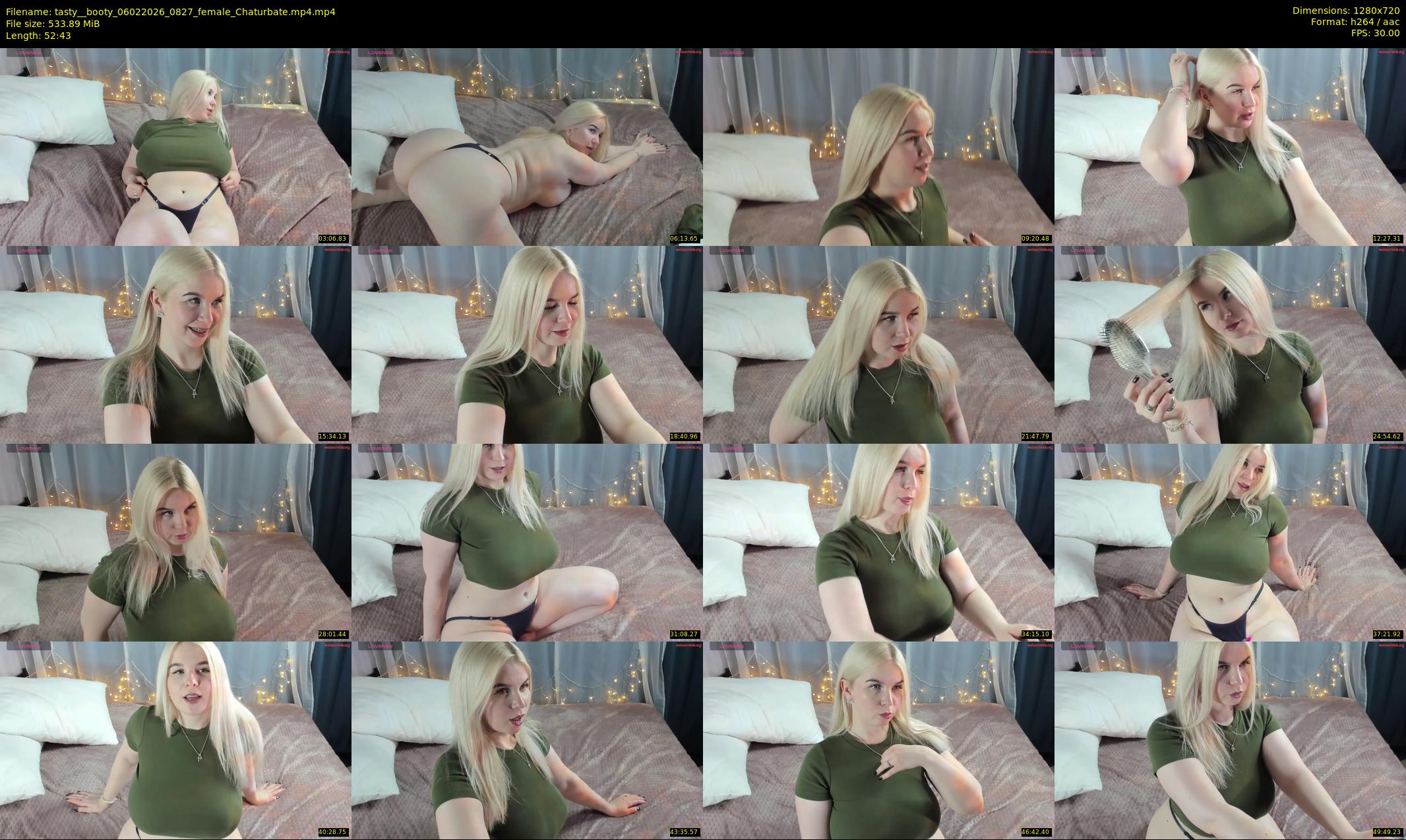 tasty__booty — 53 minute Chaturbate female cam show recording, 720p, Feb 6, 2026