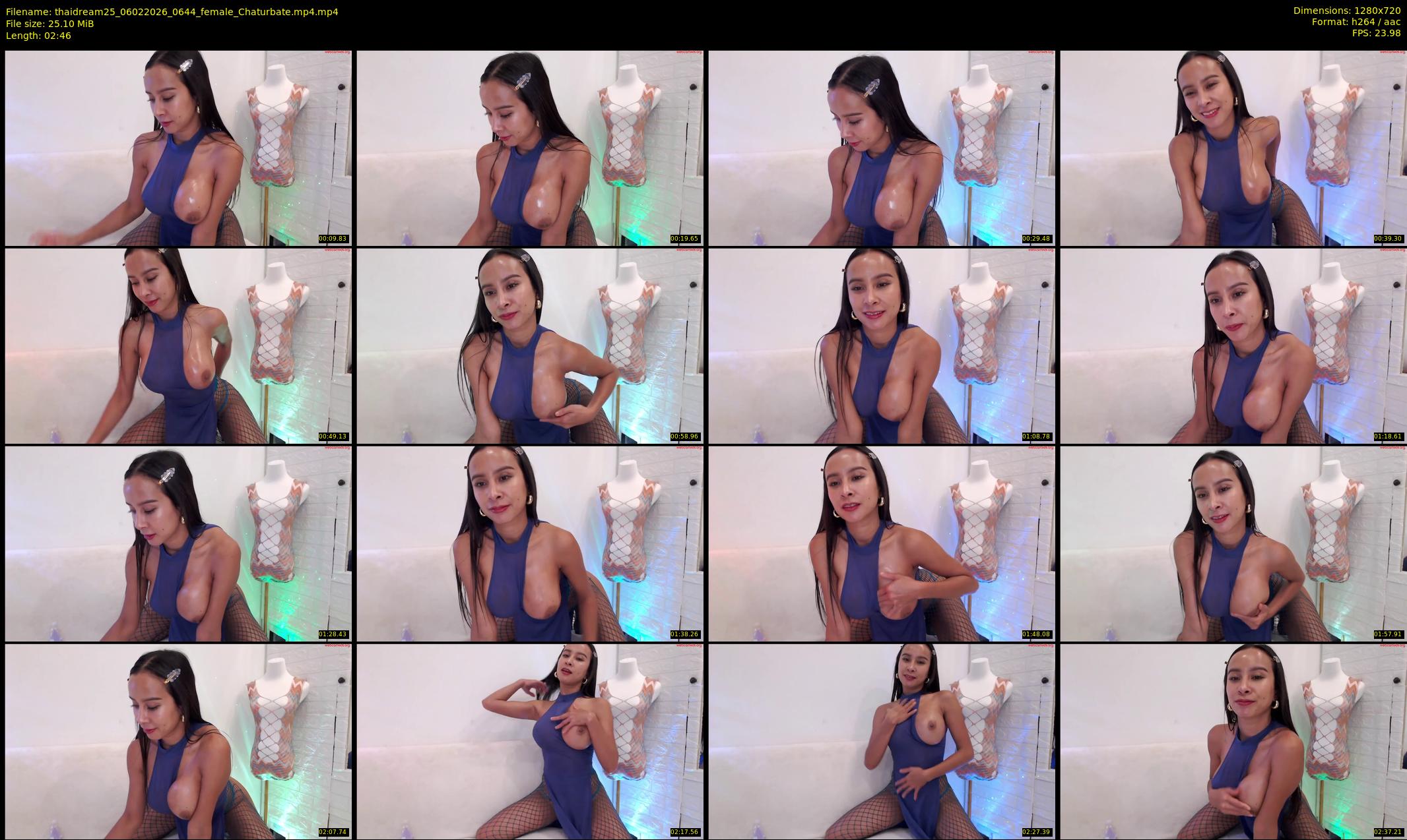 thaidream25 — 3 minute Chaturbate female cam show recording, 720p, Feb 6, 2026