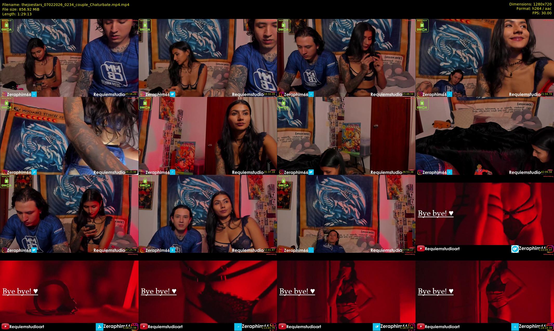 thejoestars — 90 minute Chaturbate couple cam show recording, 720p, Feb 7, 2026