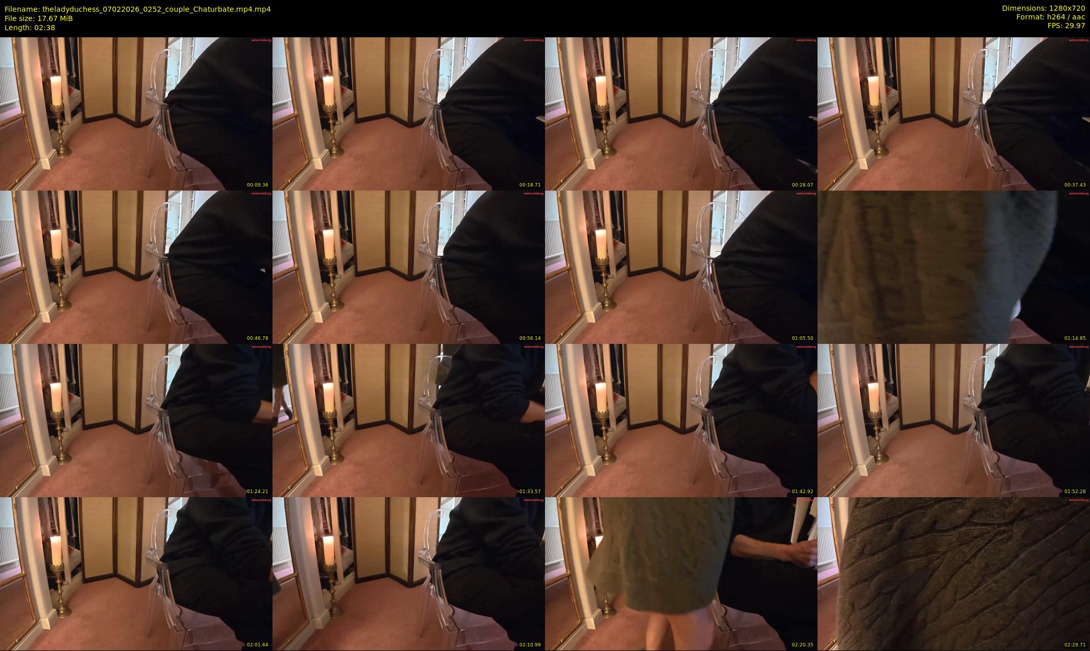 theladyduchess — 3 minute Chaturbate couple cam show recording, 720p, Feb 7, 2026