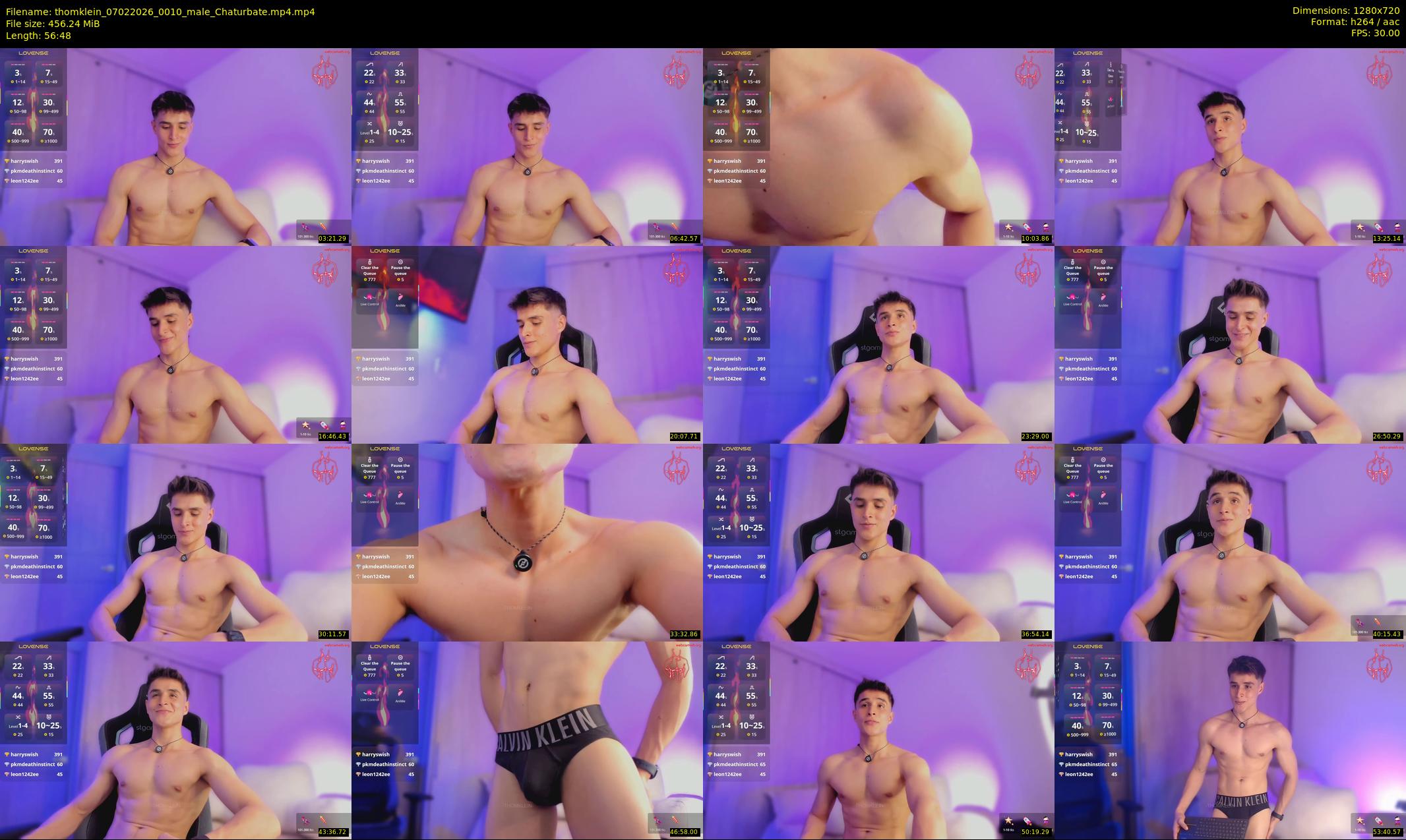thomklein — 57 minute Chaturbate male cam show recording, 720p, Feb 7, 2026