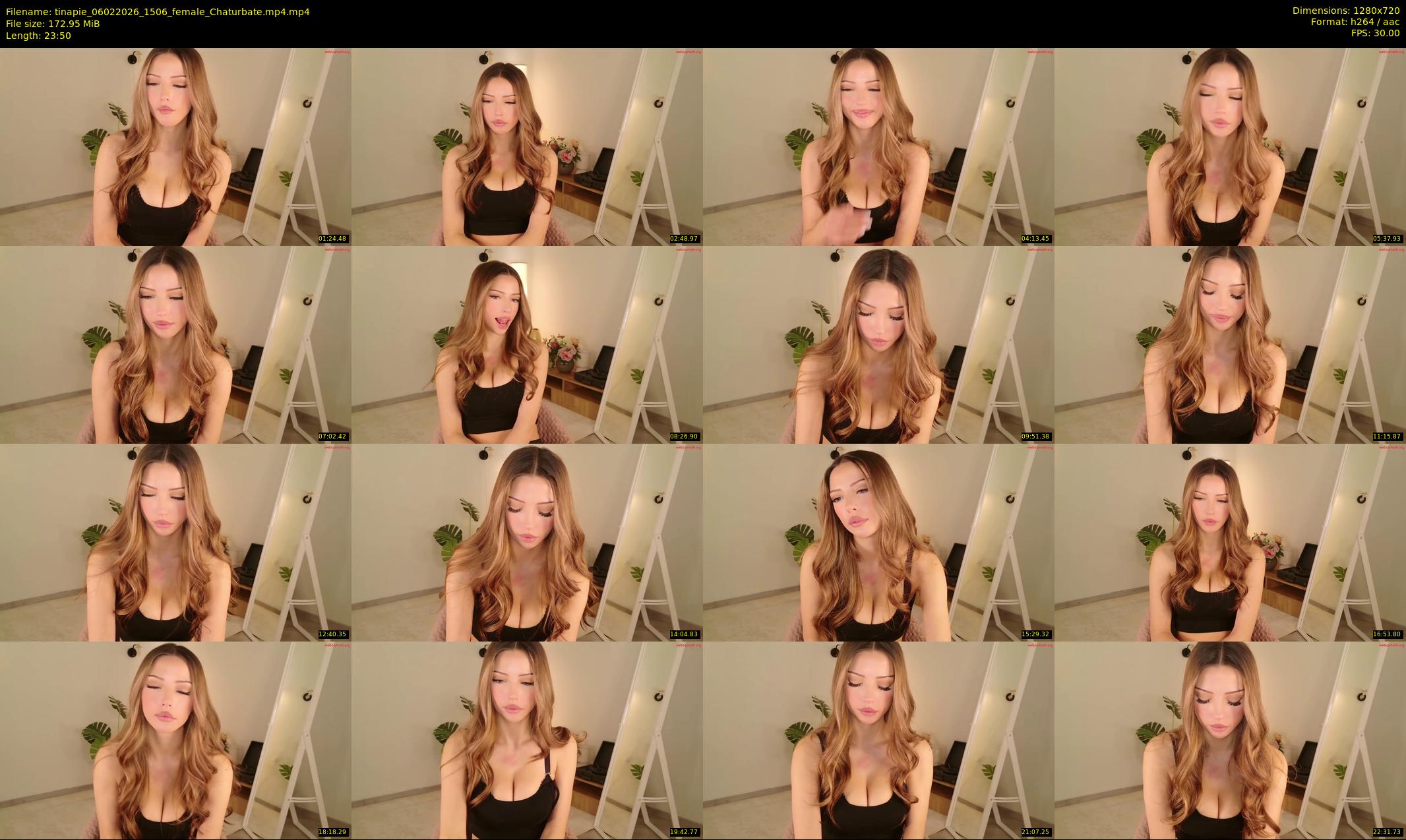tinapie — 24 minute Chaturbate female cam show recording, 720p, Feb 6, 2026