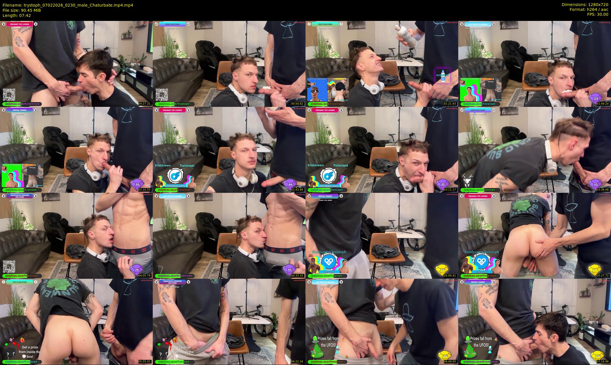 trystoph — 8 minute Chaturbate male cam show recording, 720p, Feb 7, 2026