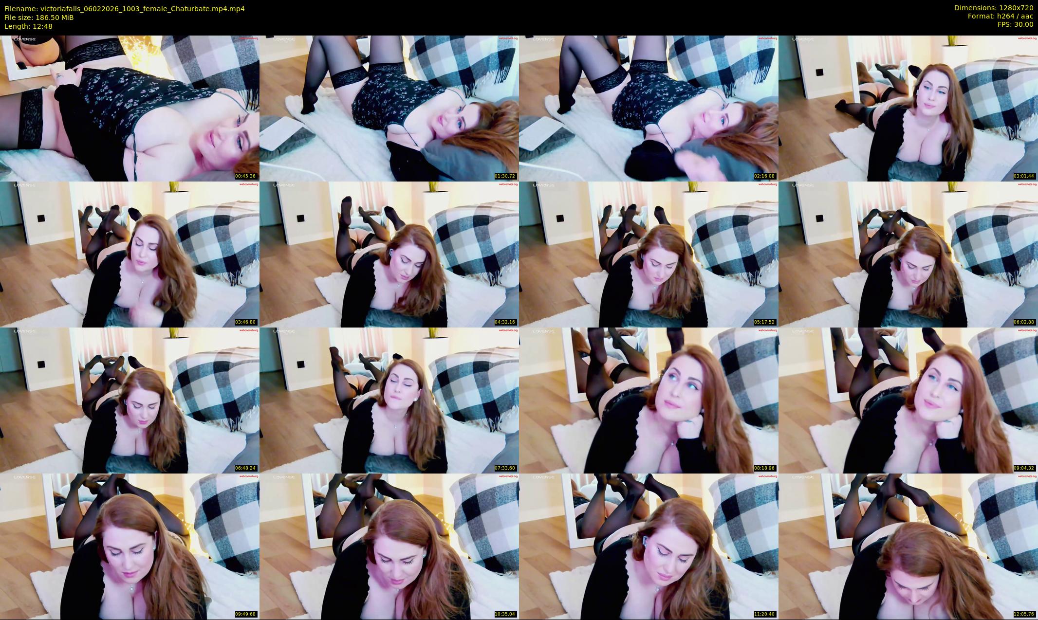 victoriafalls — 13 minute Chaturbate female cam show recording, 720p, Feb 6, 2026