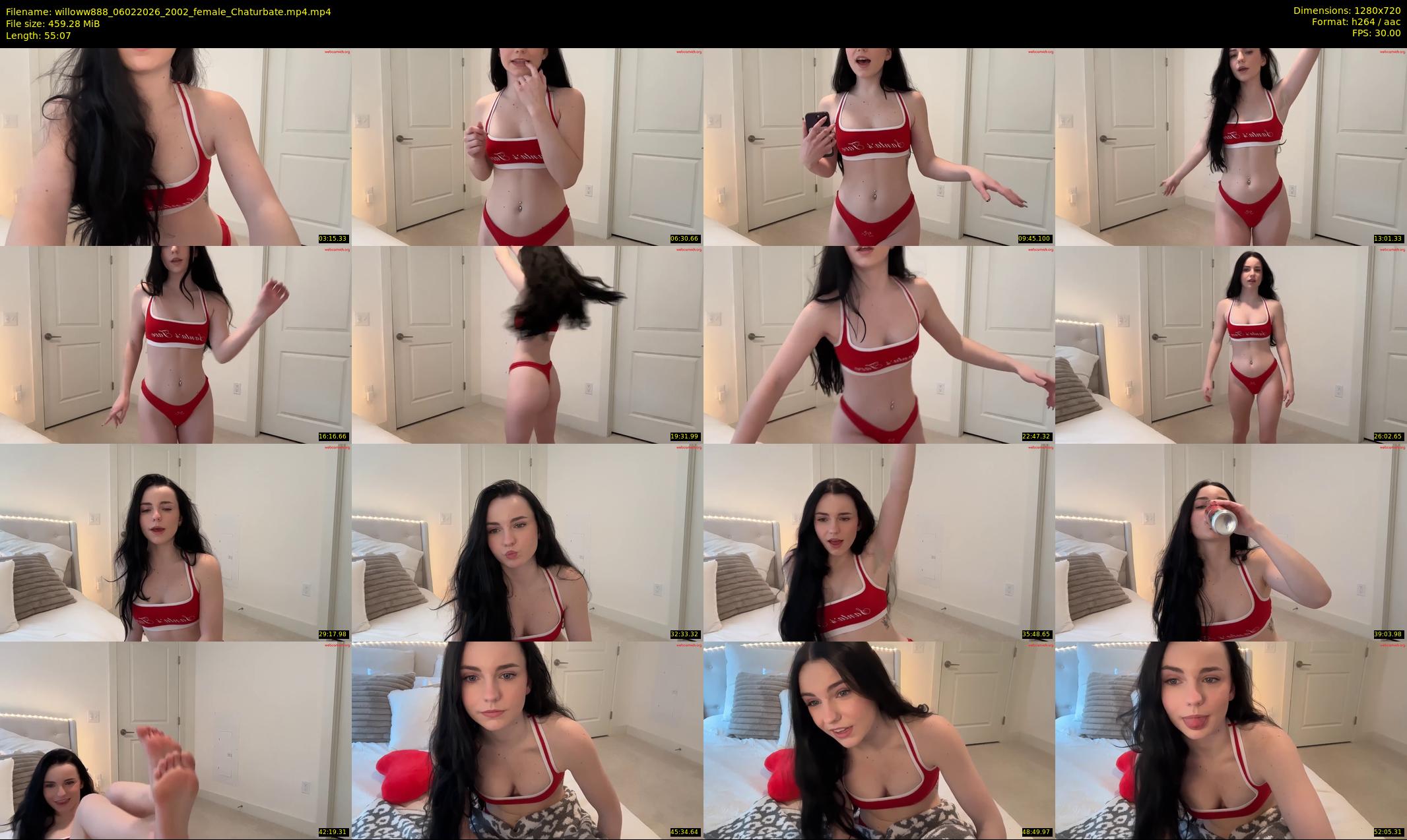 willoww888 — 56 minute Chaturbate female cam show recording, 720p, Feb 6, 2026