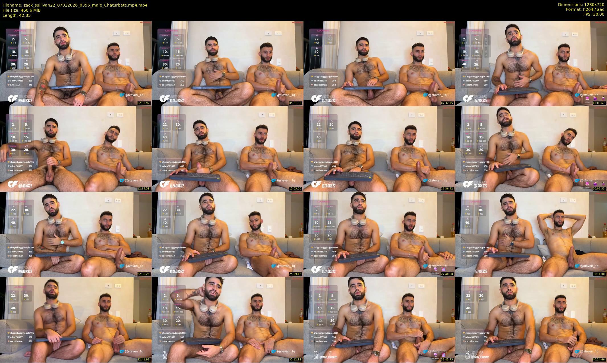 zack_sullivan22 — 43 minute Chaturbate male cam show recording, 720p, Feb 7, 2026