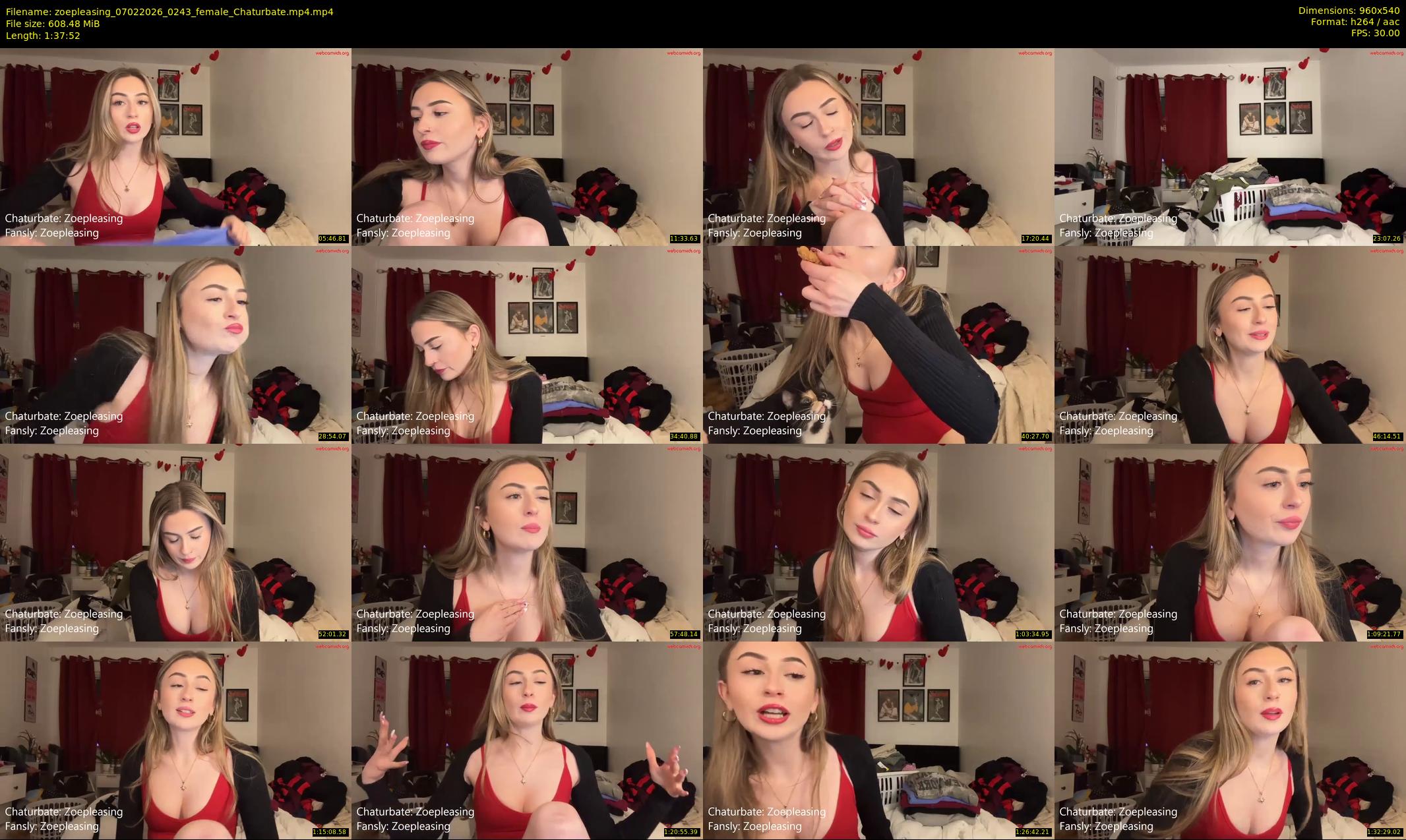 zoepleasing — 98 minute Chaturbate female cam show recording, 480p, Feb 7, 2026