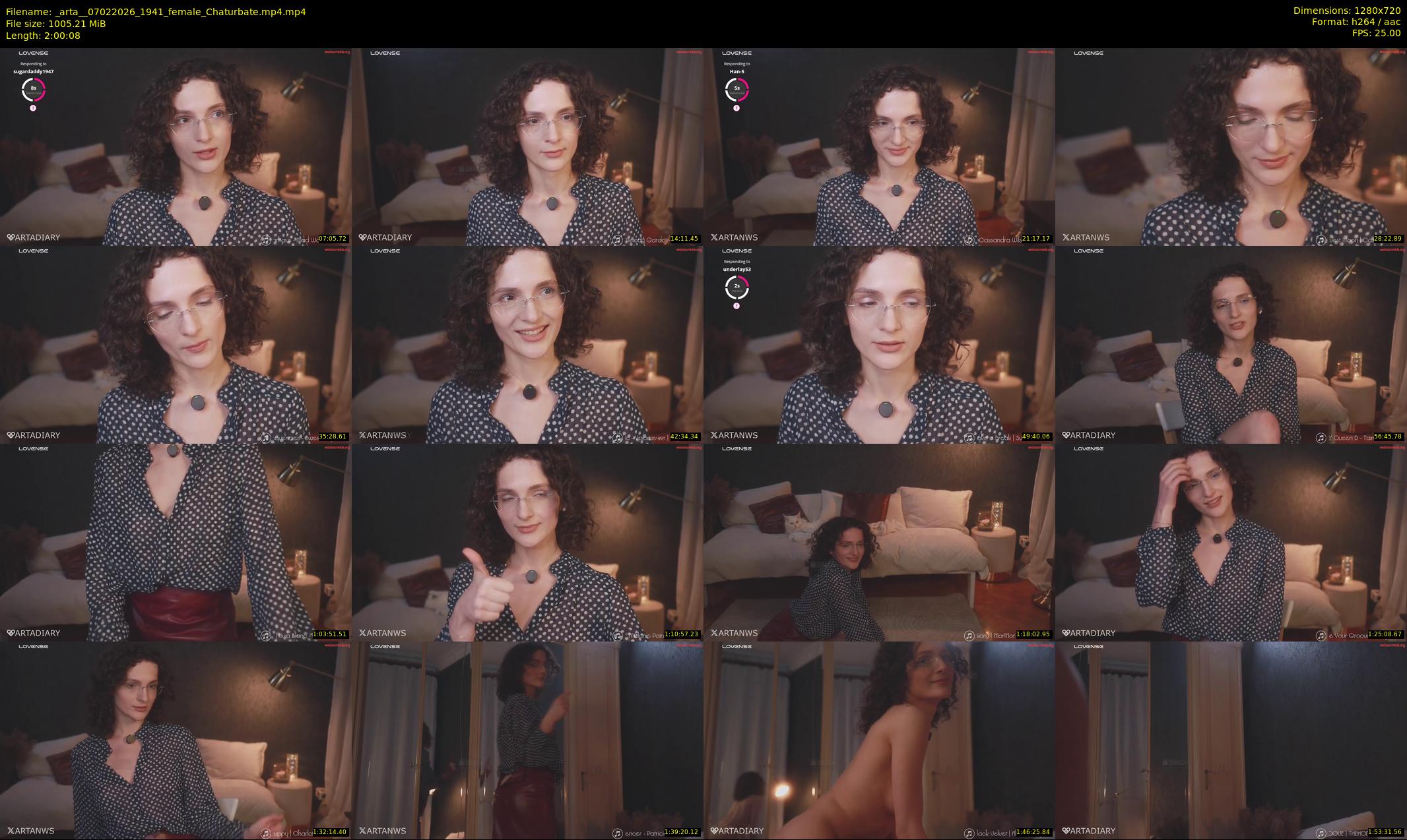 _arta_ — 121 minute Chaturbate female cam show recording, 720p, Feb 7, 2026