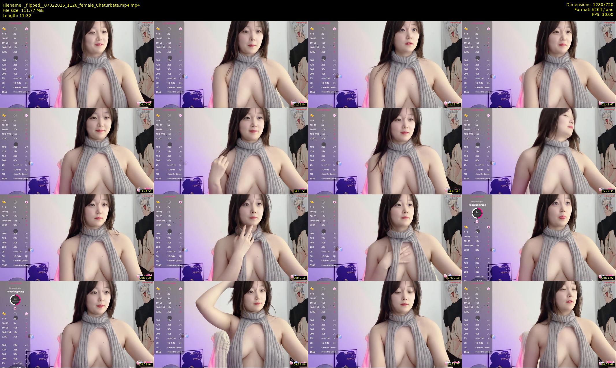 _flipped_ — 12 minute Chaturbate female cam show recording, 720p, Feb 7, 2026