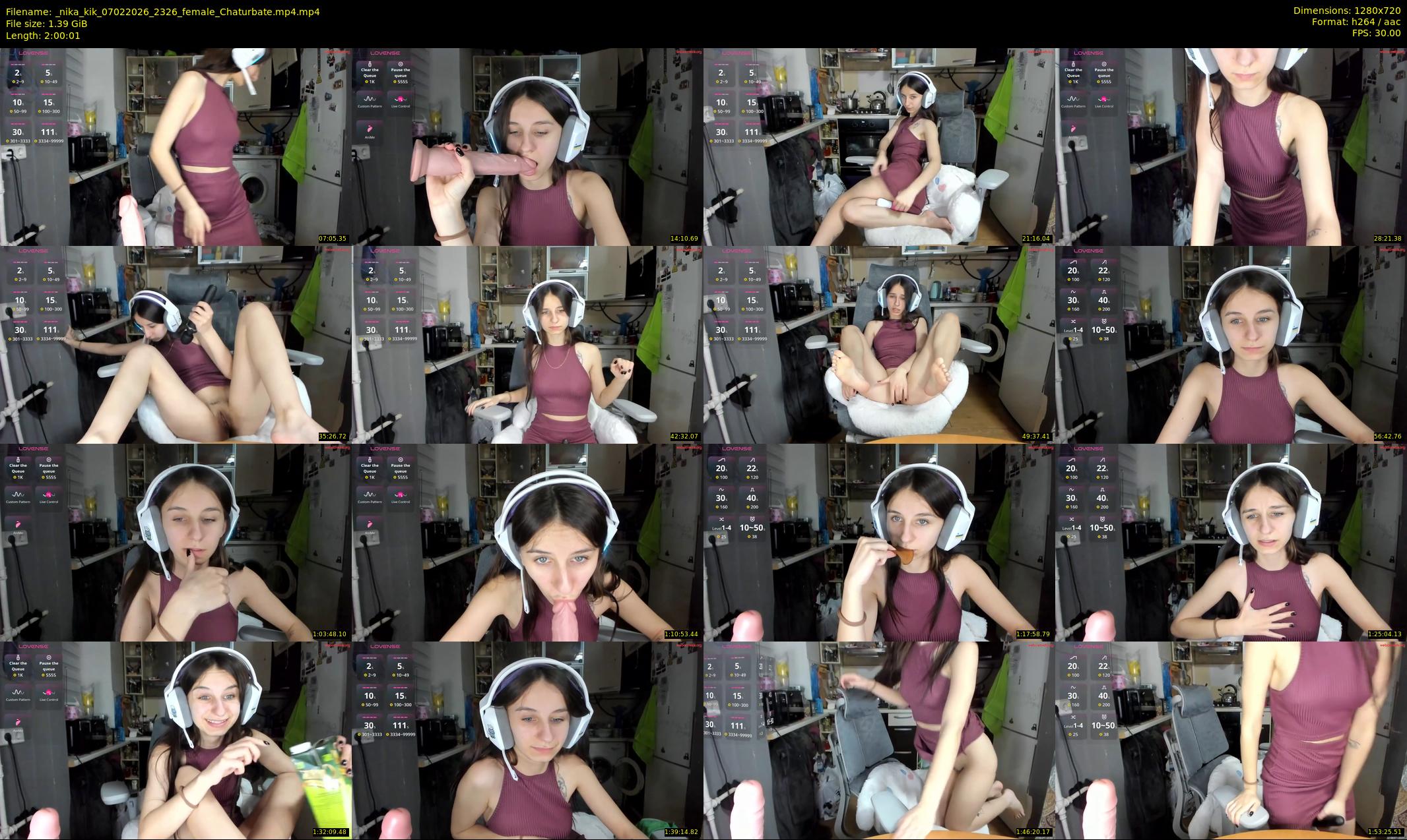 _nika_kik — 121 minute Chaturbate female cam show recording, 720p, Feb 7, 2026