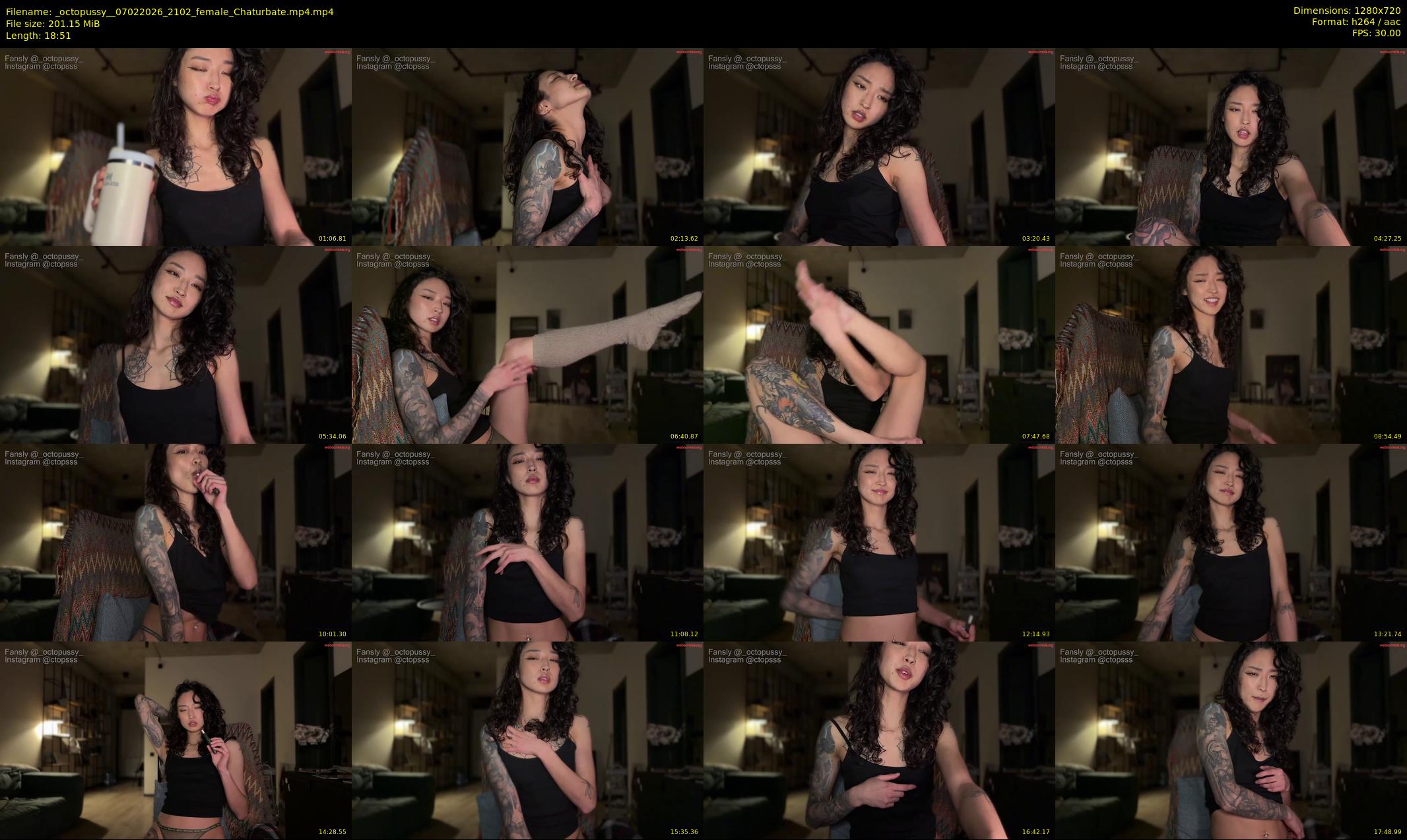 _octopussy_ — 19 minute Chaturbate female cam show recording, 720p, Feb 7, 2026
