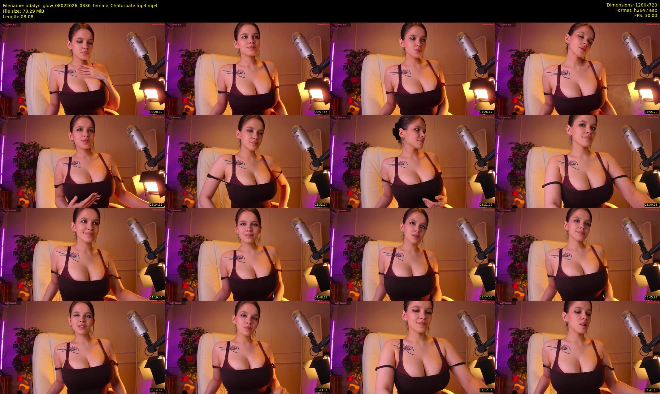 adalyn_glow — 9 minute Chaturbate female cam show recording, 720p, Feb 8, 2026