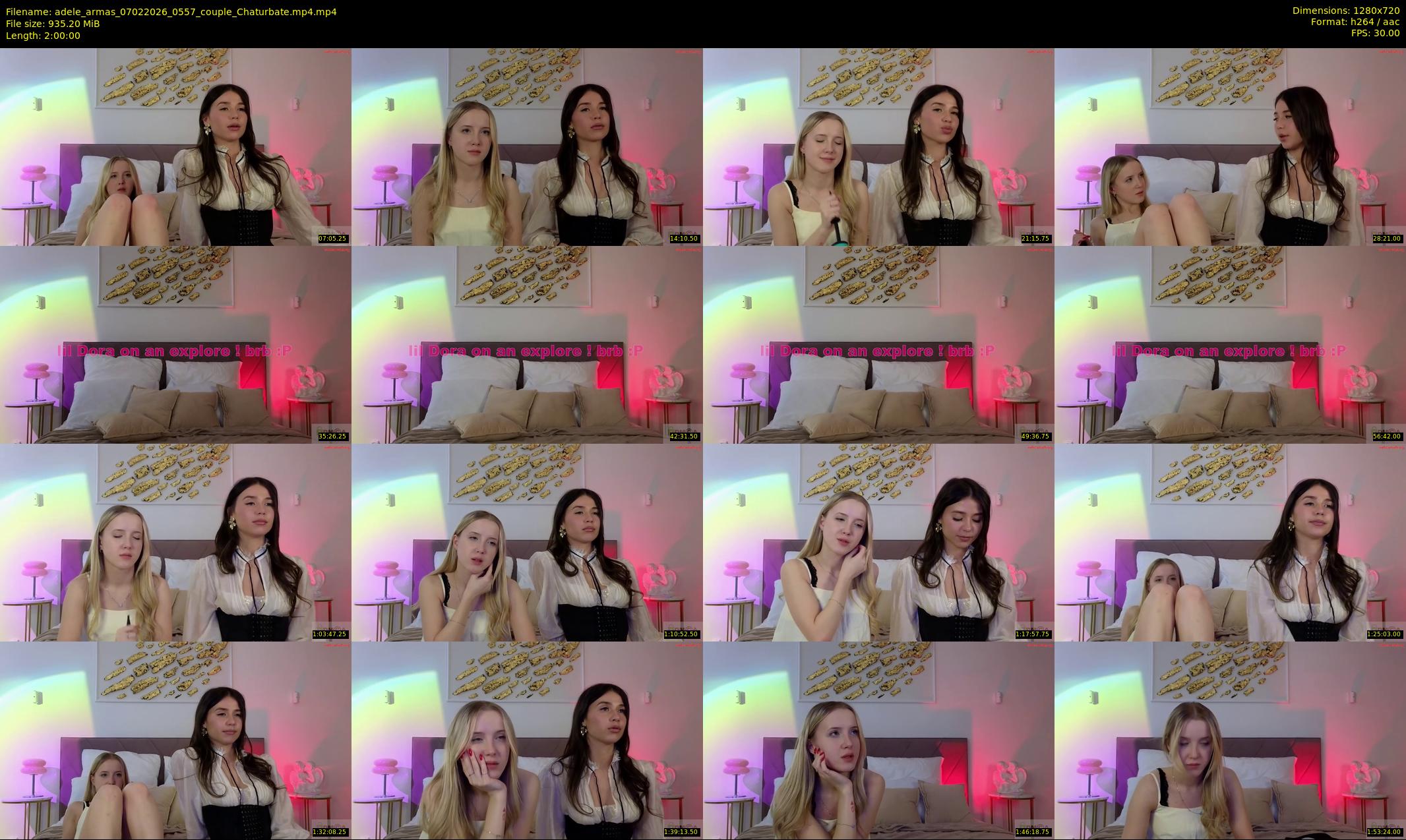 adele_armas — 120 minute Chaturbate female cam show recording, 720p, Feb 7, 2026