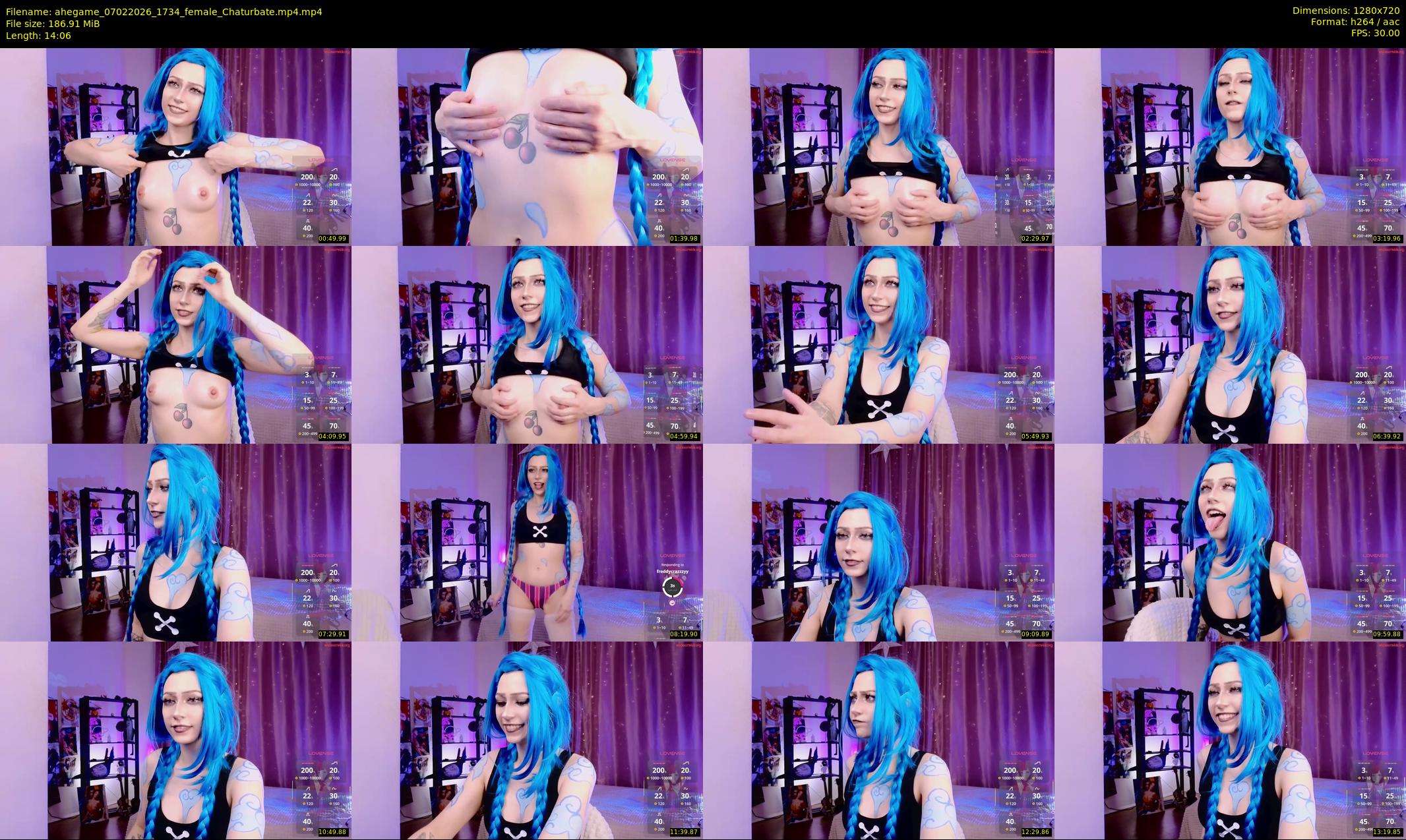 ahegame — 15 minute Chaturbate female cam show recording, 720p, Feb 7, 2026