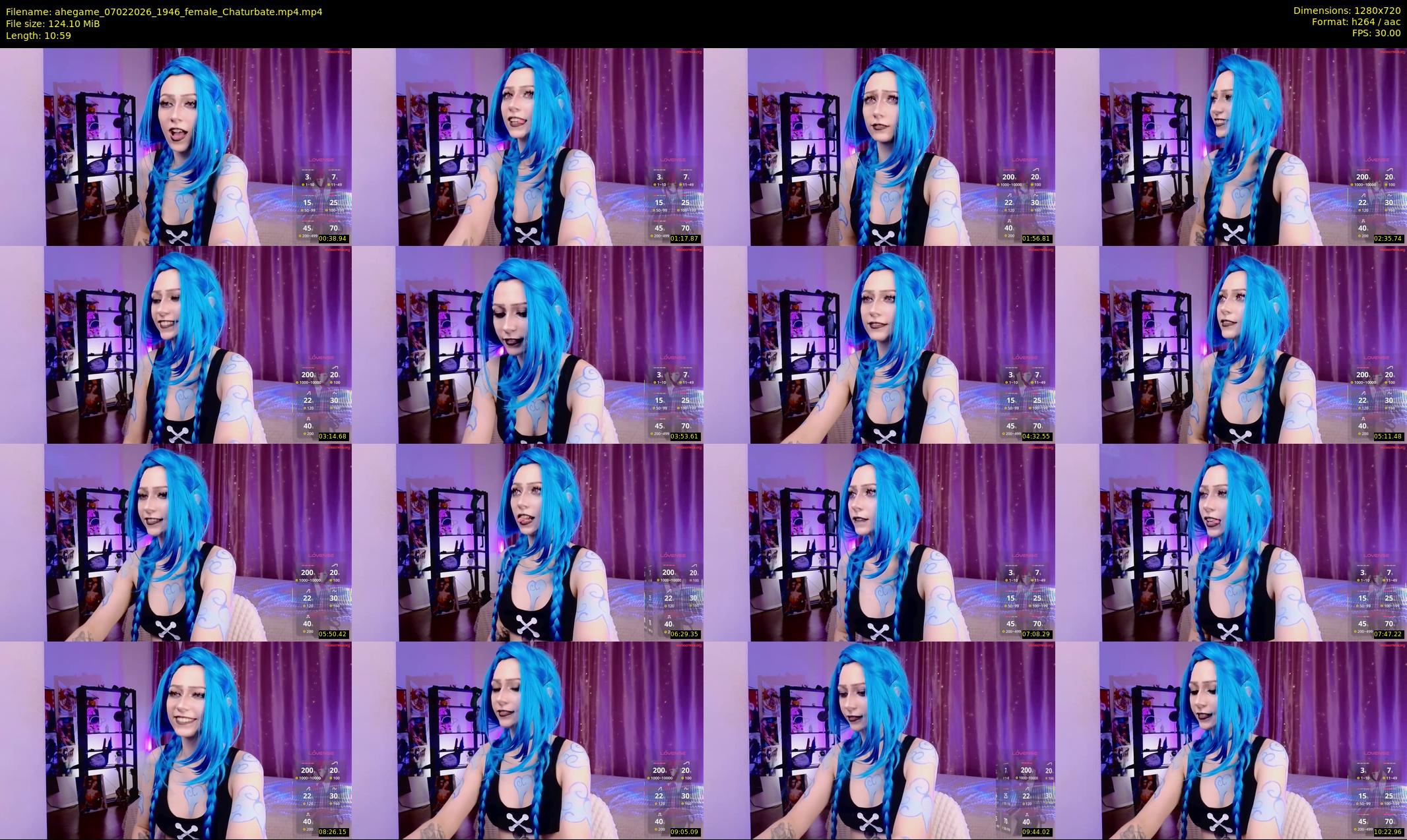 ahegame — 11 minute Chaturbate female cam show recording, 720p, Feb 7, 2026