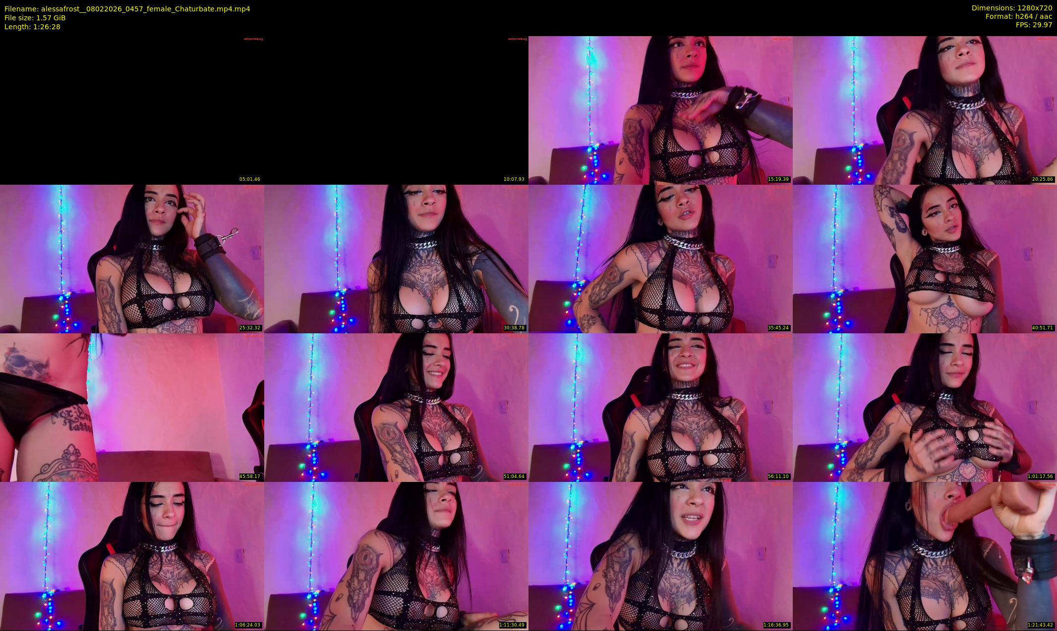 alessafrost_ — 87 minute Chaturbate female cam show recording, 720p, Feb 8, 2026