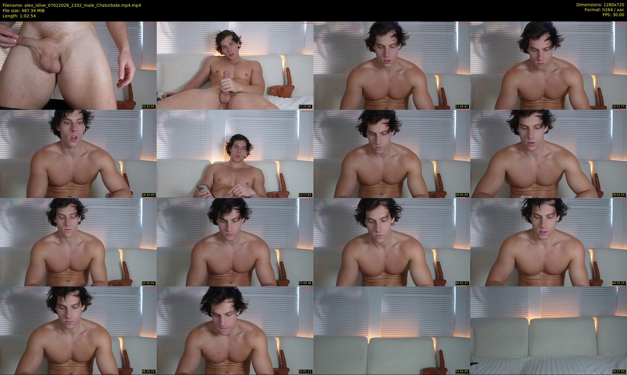 alex_islive — 63 minute Chaturbate male cam show recording, 720p, Feb 7, 2026