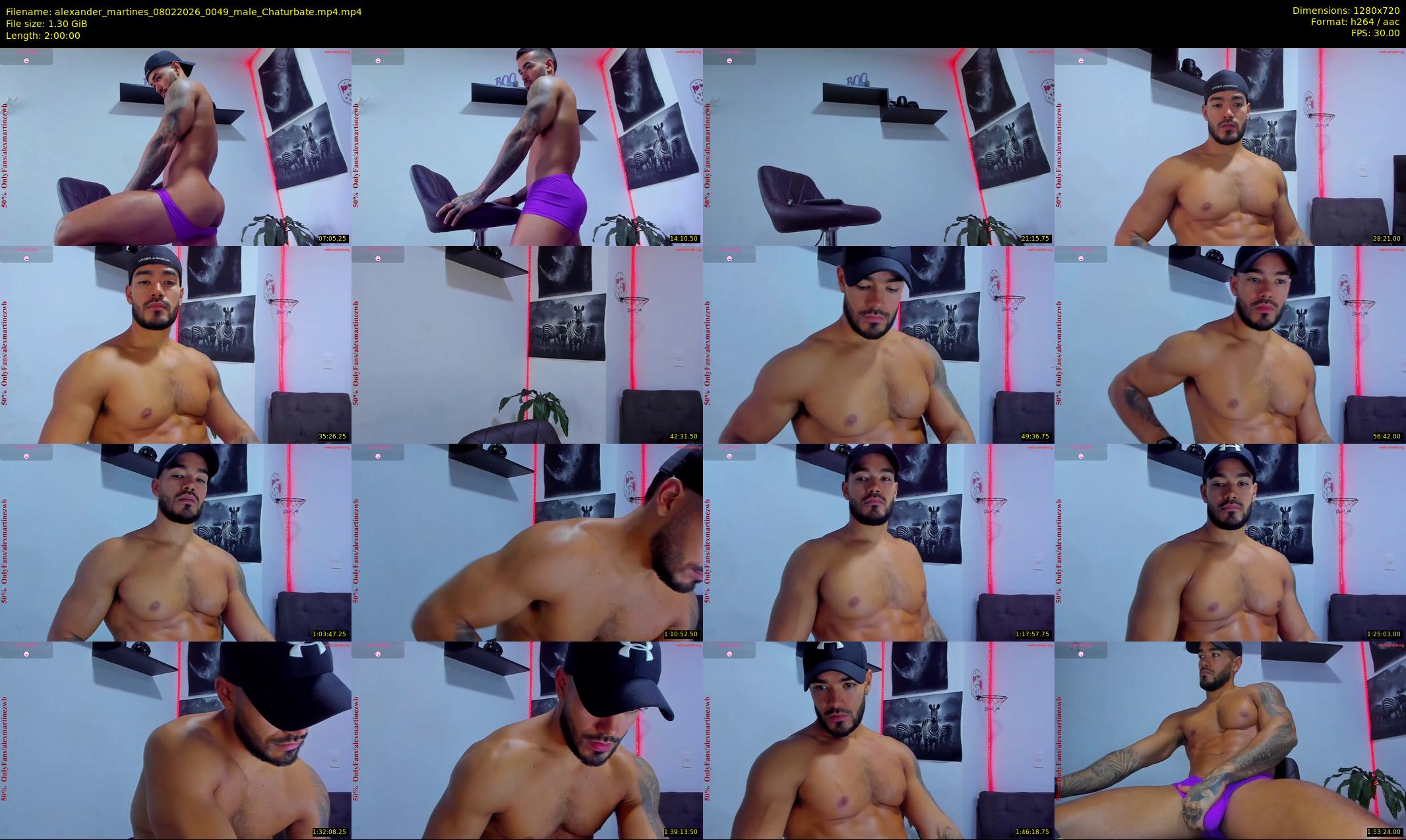alexander_martines — 120 minute Chaturbate male cam show recording, 720p, Feb 8, 2026