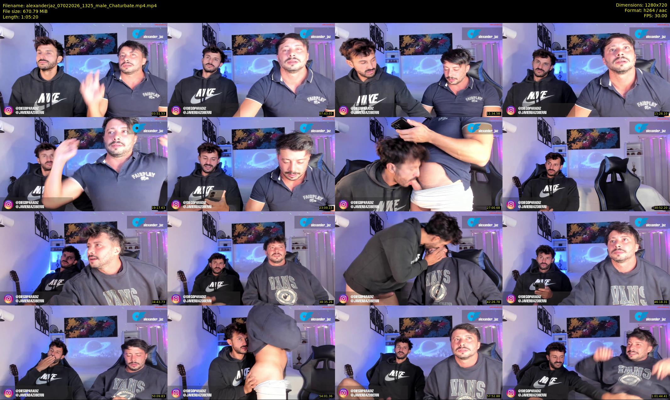 alexanderjaz — 66 minute Chaturbate male cam show recording, 720p, Feb 7, 2026