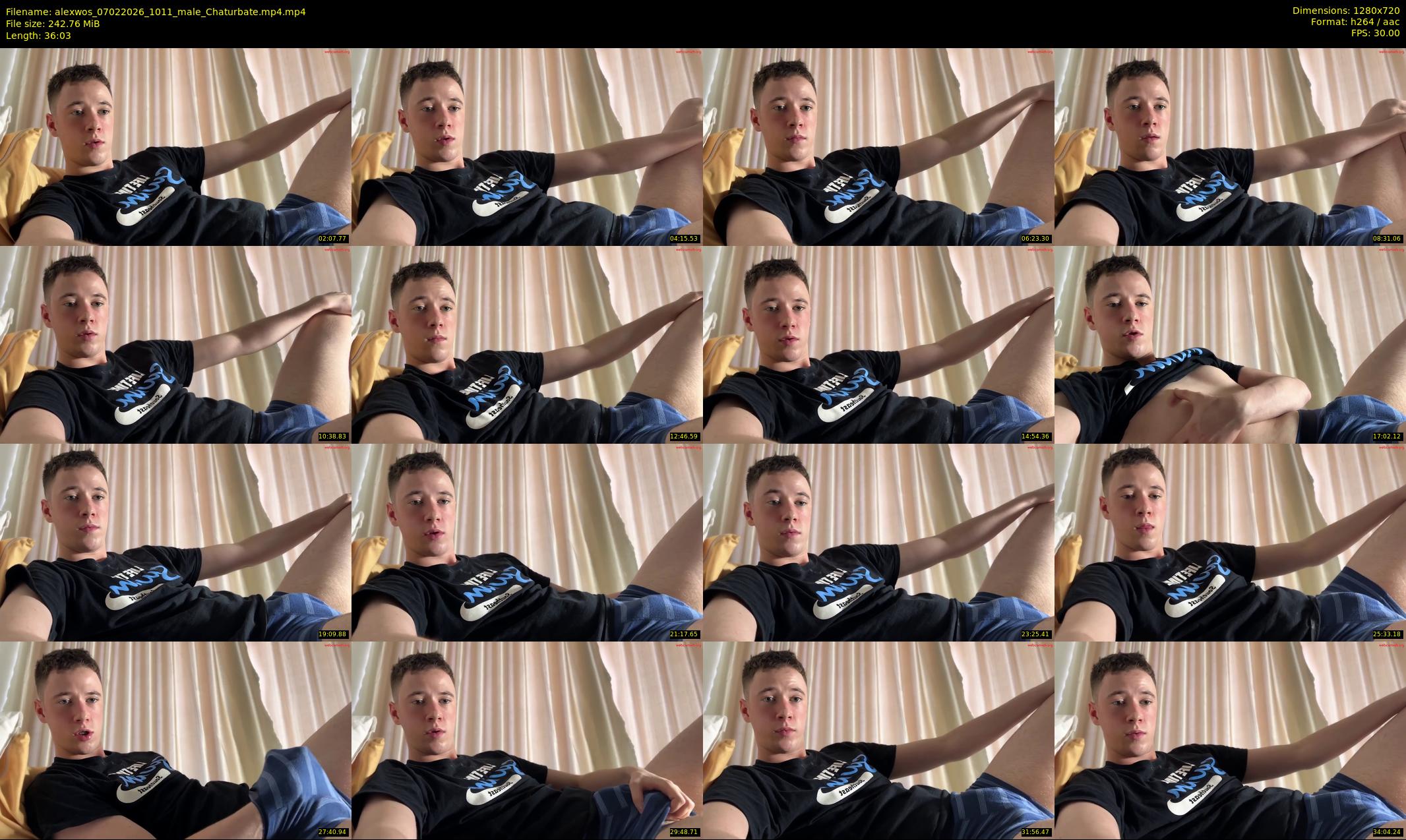 alexwos — 37 minute Chaturbate male cam show recording, 720p, Feb 7, 2026