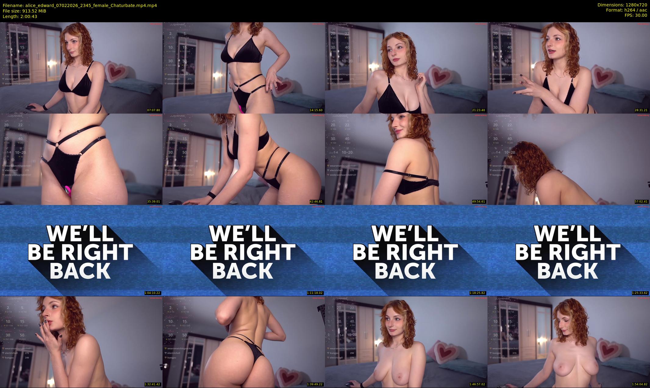 alice_edward — 121 minute Chaturbate couple cam show recording, 720p, Feb 7, 2026