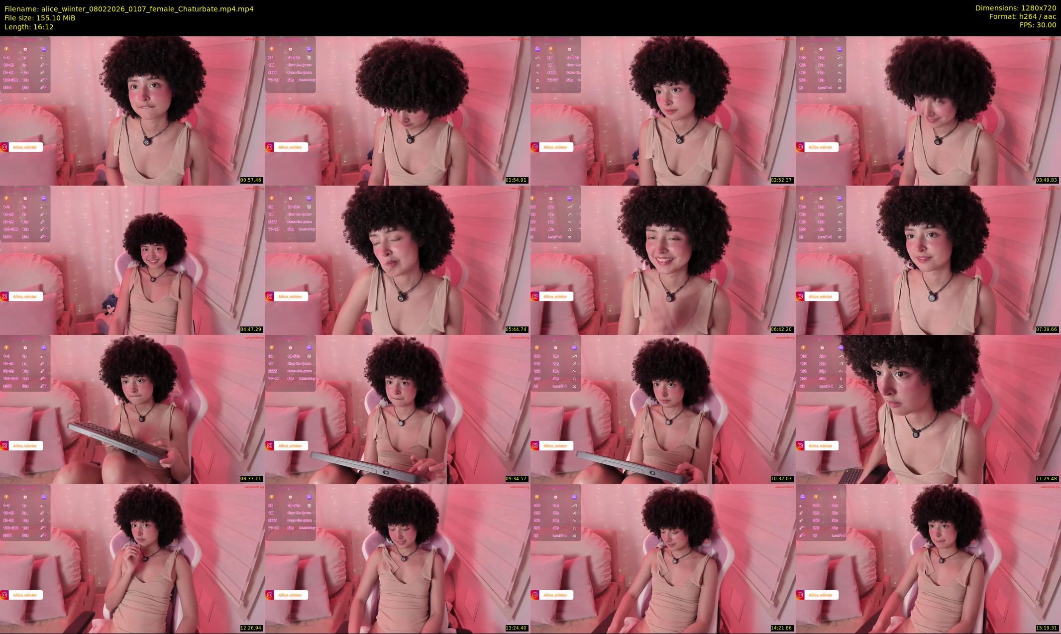 alice_wiinter — 17 minute Chaturbate female cam show recording, 720p, Feb 8, 2026