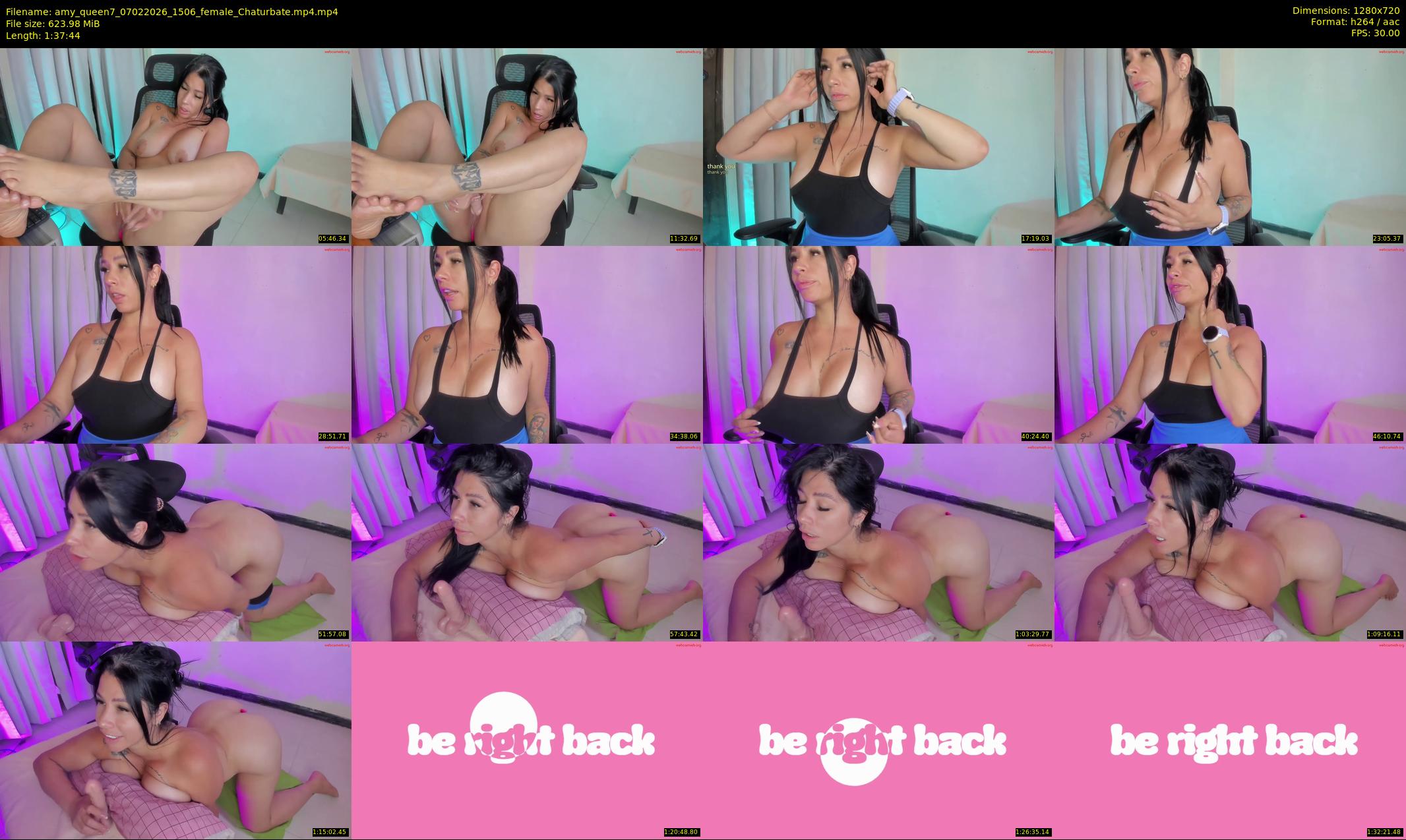 amy_queen7 — 98 minute Chaturbate female cam show recording, 720p, Feb 7, 2026