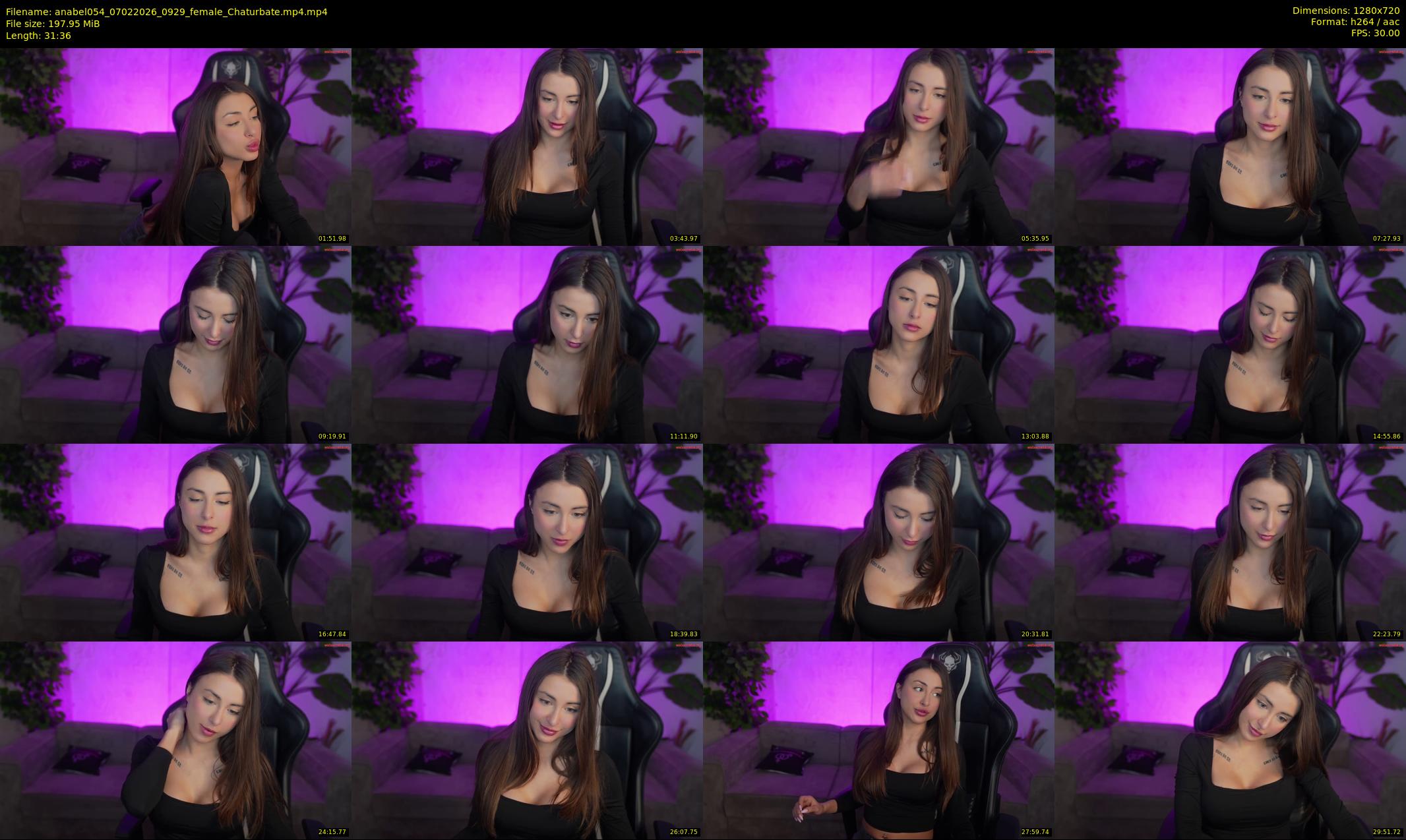 anabel054 — 32 minute Chaturbate female cam show recording, 720p, Feb 7, 2026
